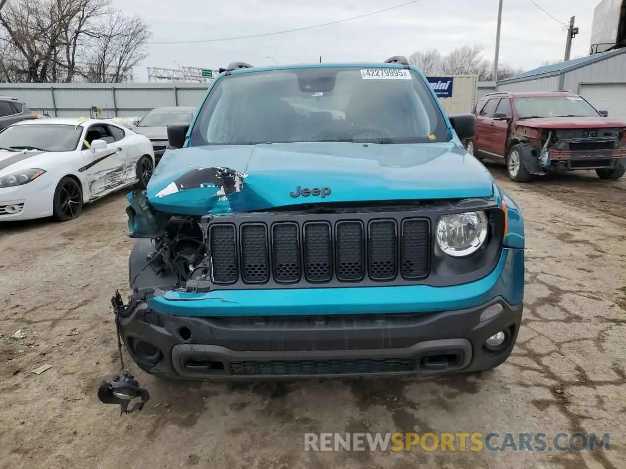 5 fotografías del automóvil dañado ZACNJDAB2MPM64575 JEEP RENEGADE 2021