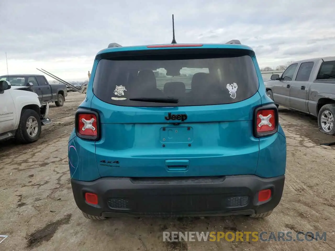 6 fotografías del automóvil dañado ZACNJDAB2MPM64575 JEEP RENEGADE 2021