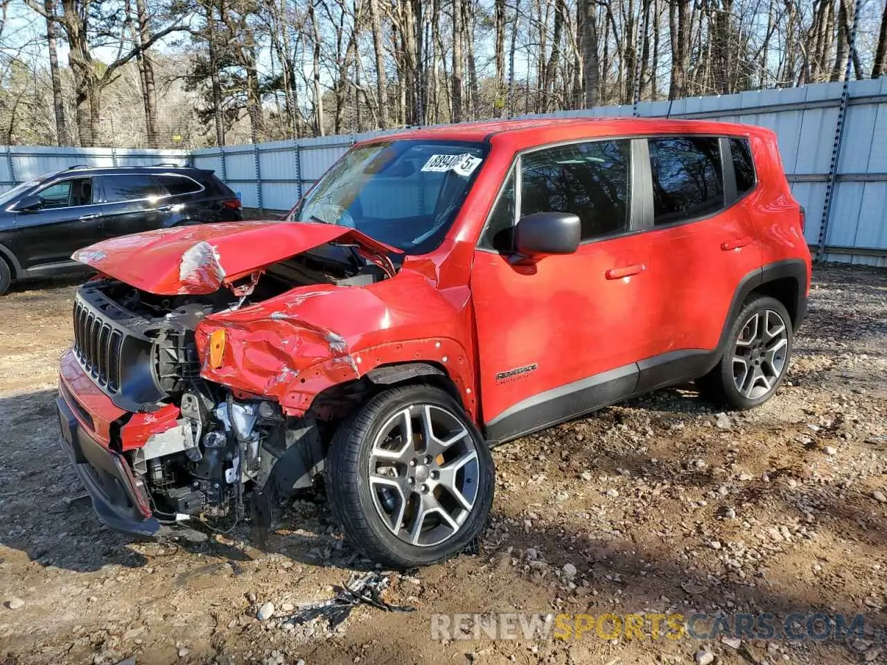 1 fotografías del automóvil dañado ZACNJDAB6MPM22488 JEEP RENEGADE 2021
