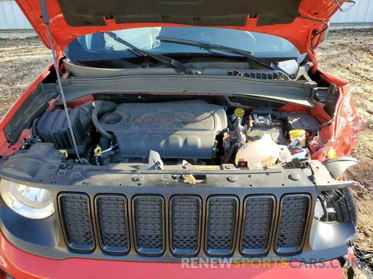 12 fotografías del automóvil dañado ZACNJDAB6MPM22488 JEEP RENEGADE 2021