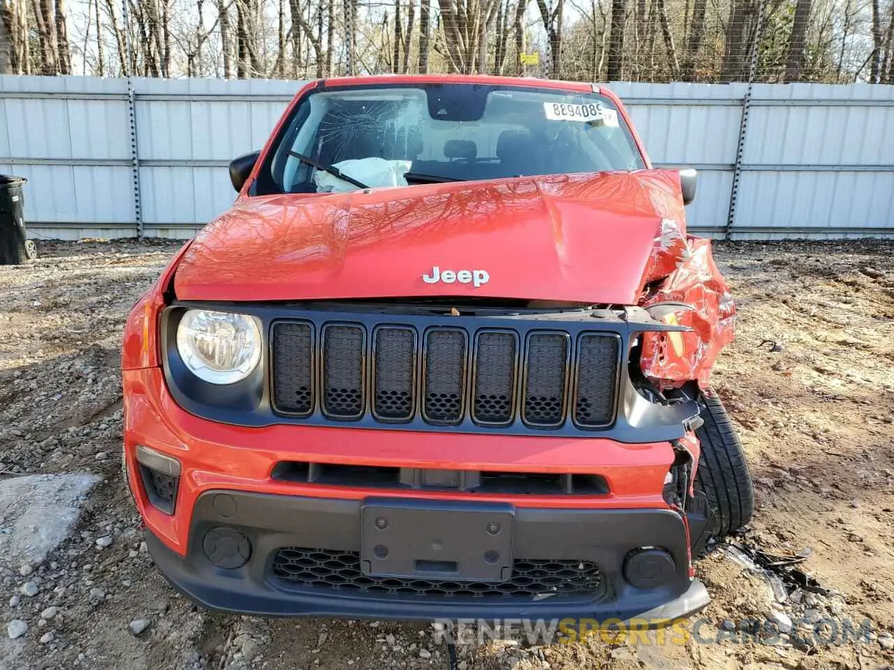 5 fotografías del automóvil dañado ZACNJDAB6MPM22488 JEEP RENEGADE 2021