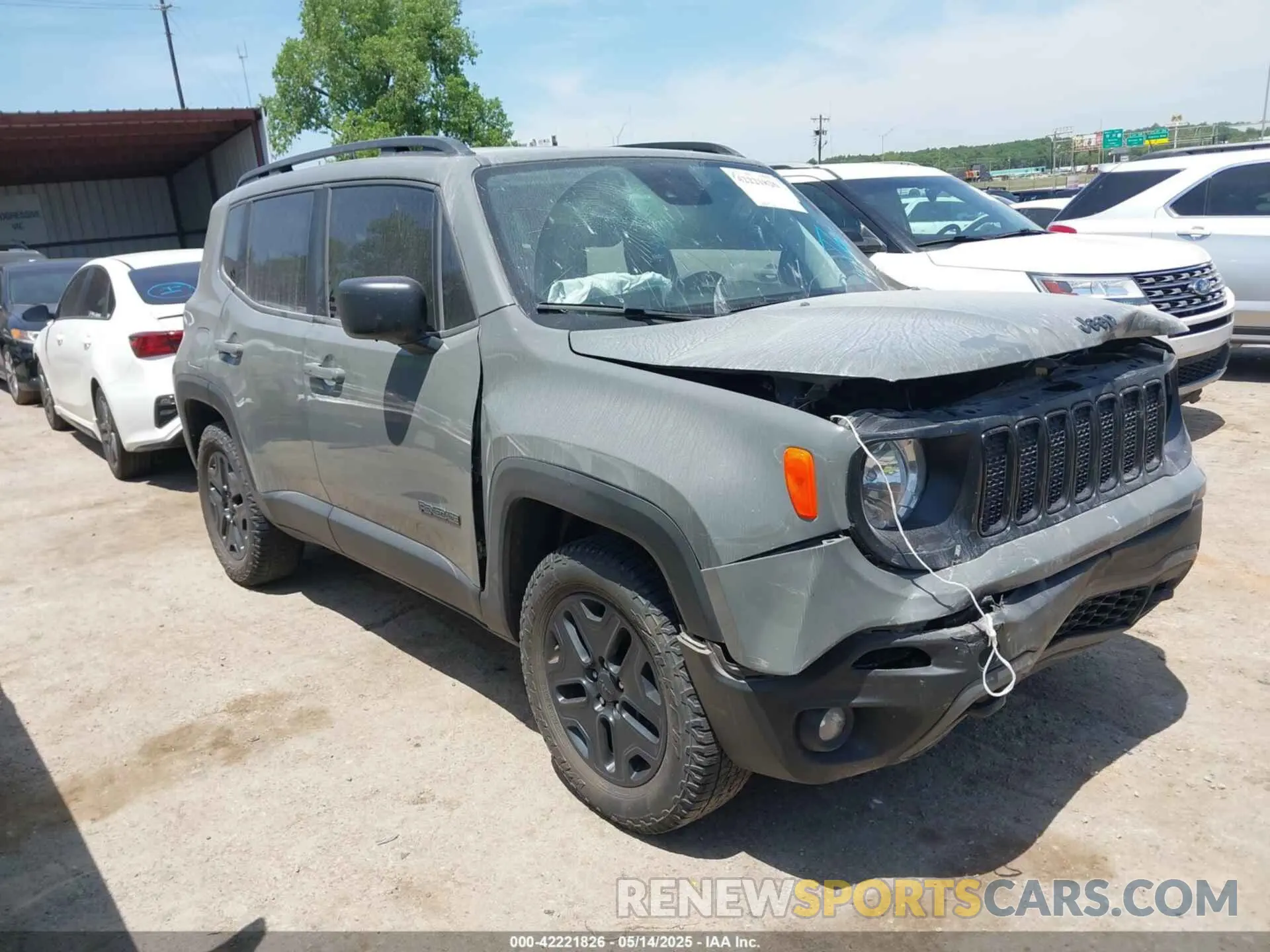 1 fotografías del automóvil dañado ZACNJDAB6MPM54762 JEEP RENEGADE 2021