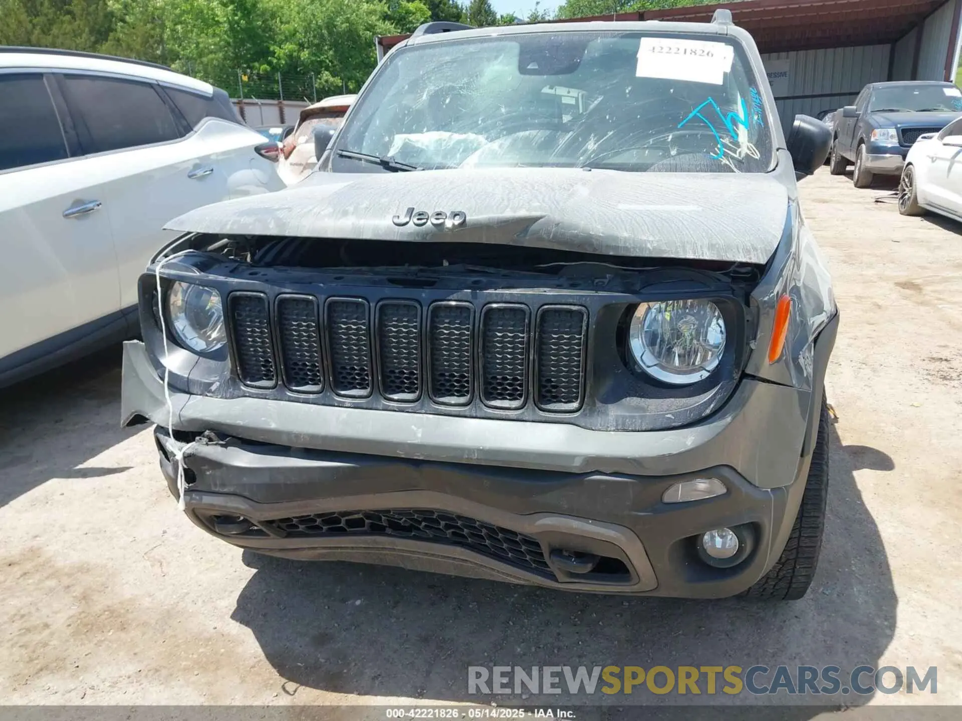 12 fotografías del automóvil dañado ZACNJDAB6MPM54762 JEEP RENEGADE 2021