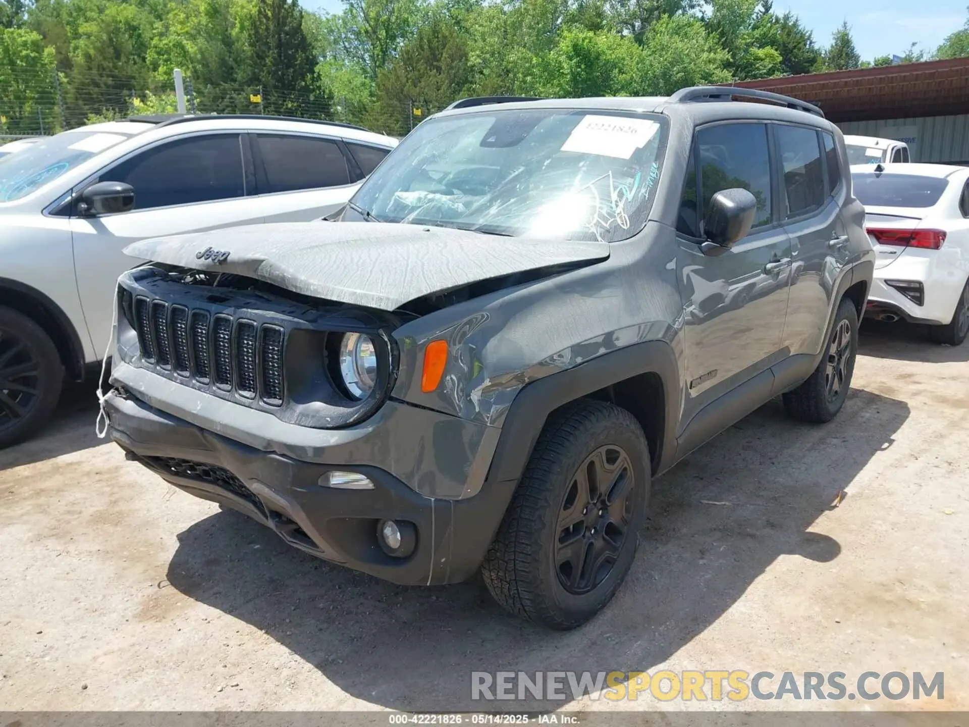 2 fotografías del automóvil dañado ZACNJDAB6MPM54762 JEEP RENEGADE 2021