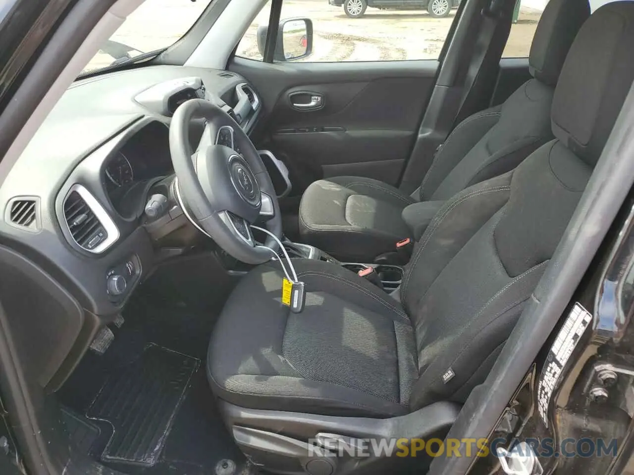 7 fotografías del automóvil dañado ZACNJDAB6MPN32408 JEEP RENEGADE 2021