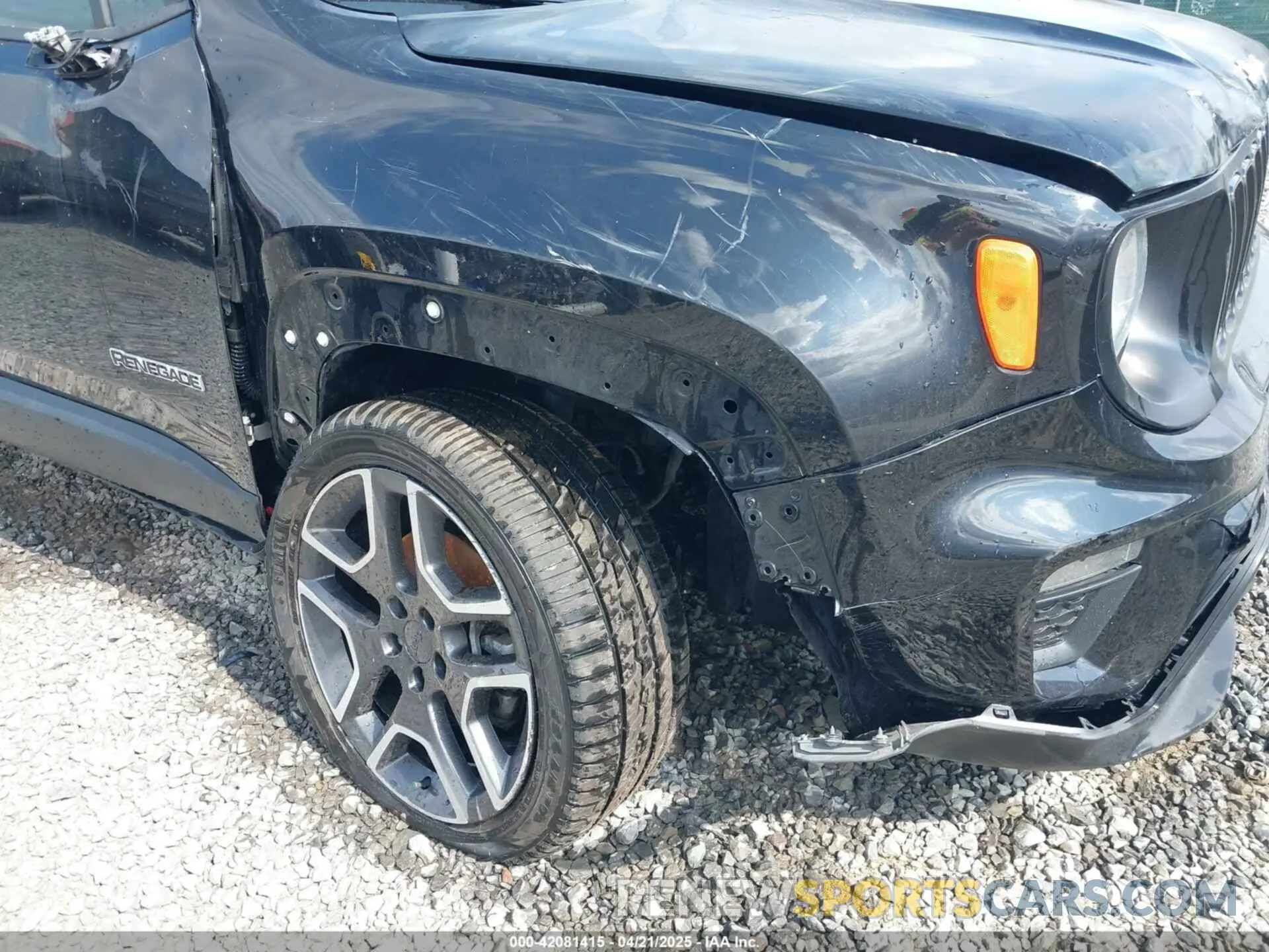 12 fotografías del automóvil dañado ZACNJDAB7MPM31877 JEEP RENEGADE 2021