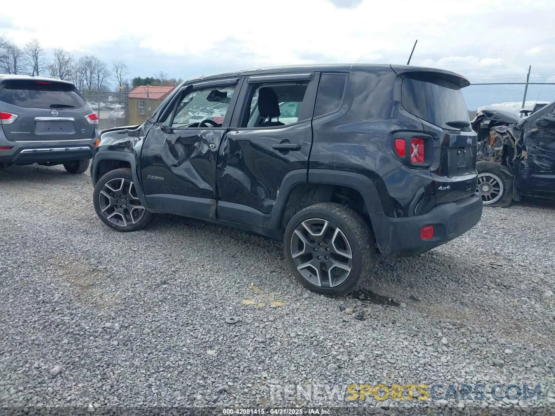 3 fotografías del automóvil dañado ZACNJDAB7MPM31877 JEEP RENEGADE 2021