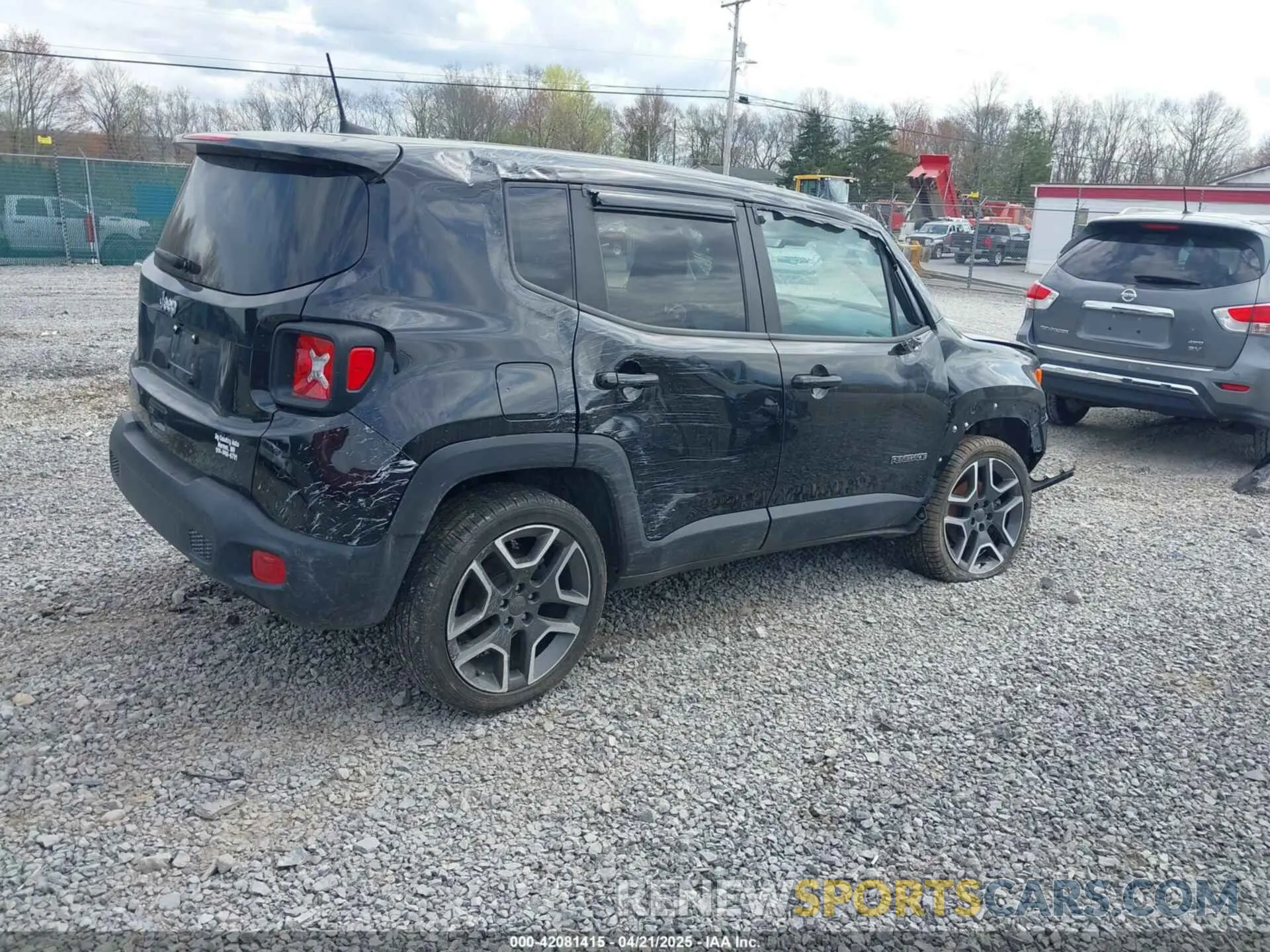 4 fotografías del automóvil dañado ZACNJDAB7MPM31877 JEEP RENEGADE 2021
