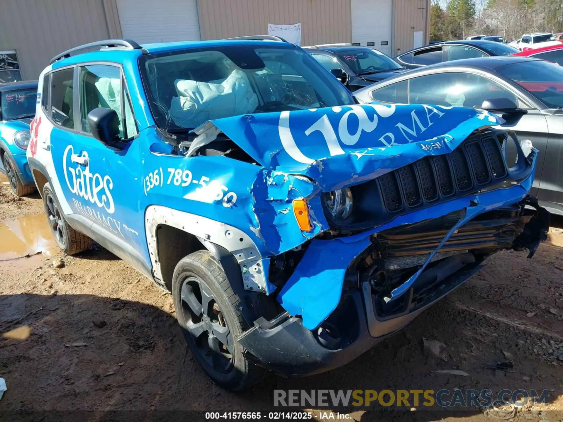 1 fotografías del automóvil dañado ZACNJDAB8MPN11253 JEEP RENEGADE 2021