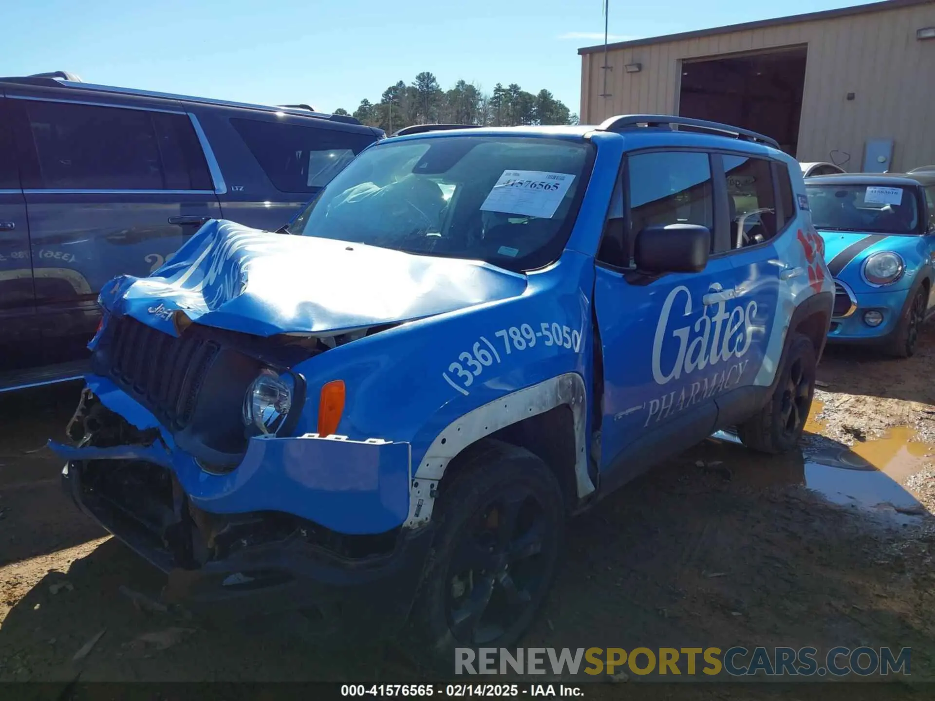 13 fotografías del automóvil dañado ZACNJDAB8MPN11253 JEEP RENEGADE 2021