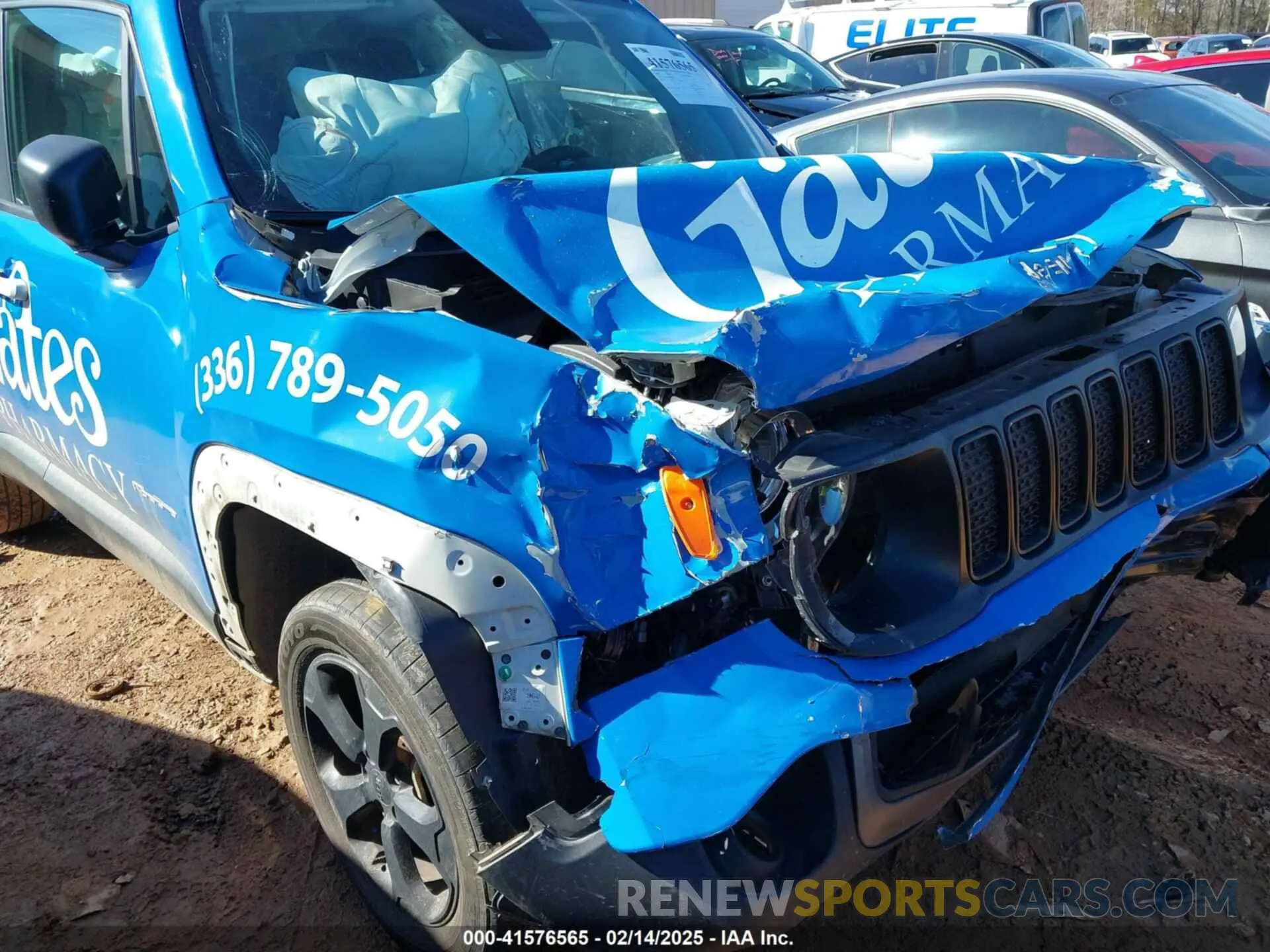 16 fotografías del automóvil dañado ZACNJDAB8MPN11253 JEEP RENEGADE 2021