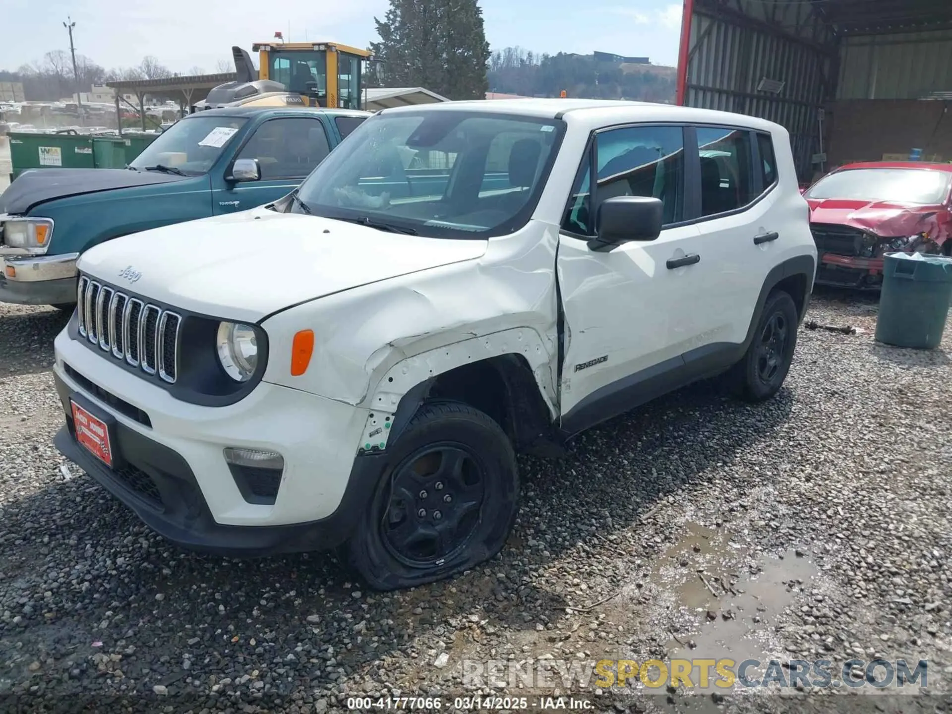 2 fotografías del automóvil dañado ZACNJDAB9MPM41519 JEEP RENEGADE 2021