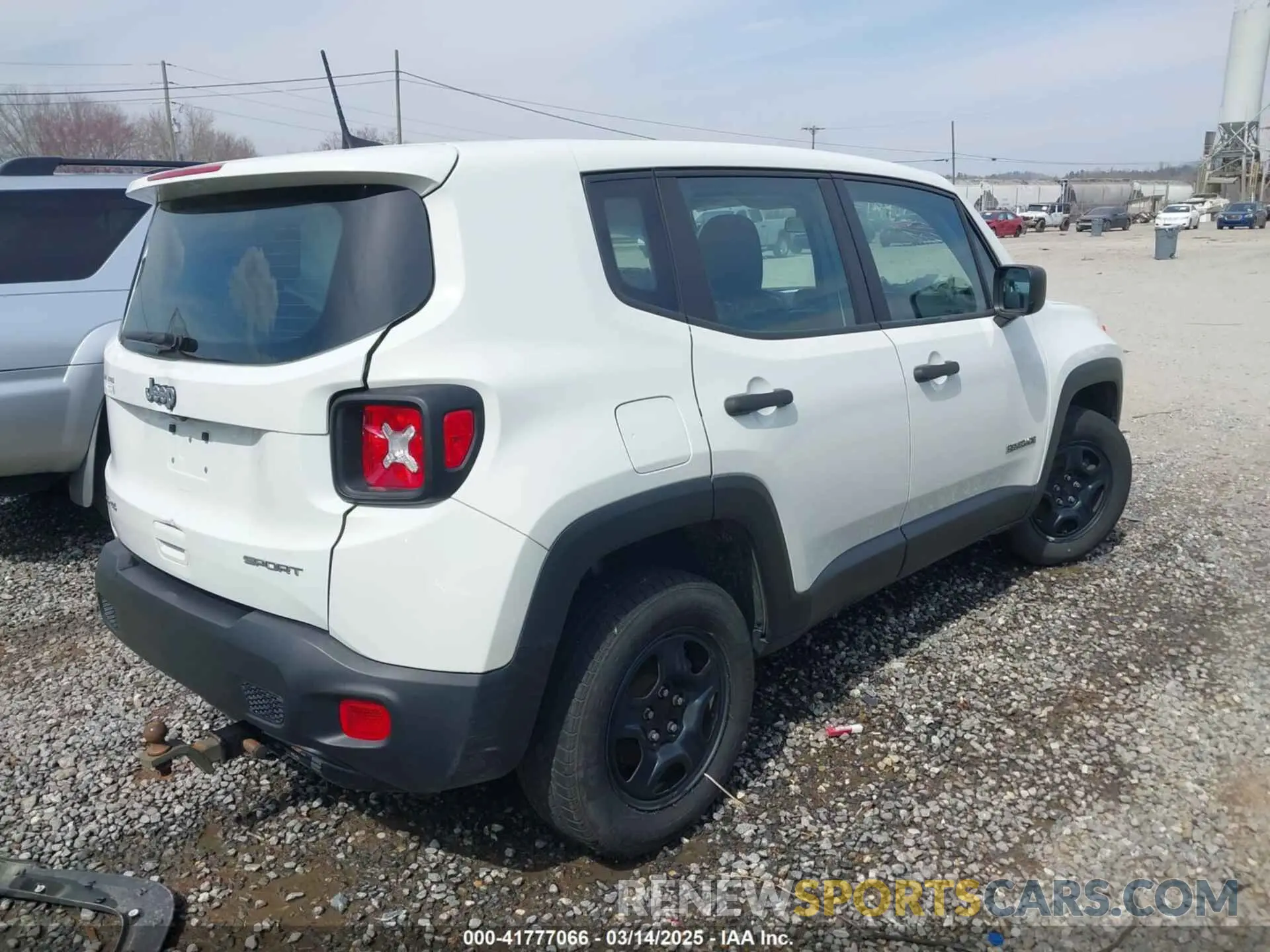 4 fotografías del automóvil dañado ZACNJDAB9MPM41519 JEEP RENEGADE 2021