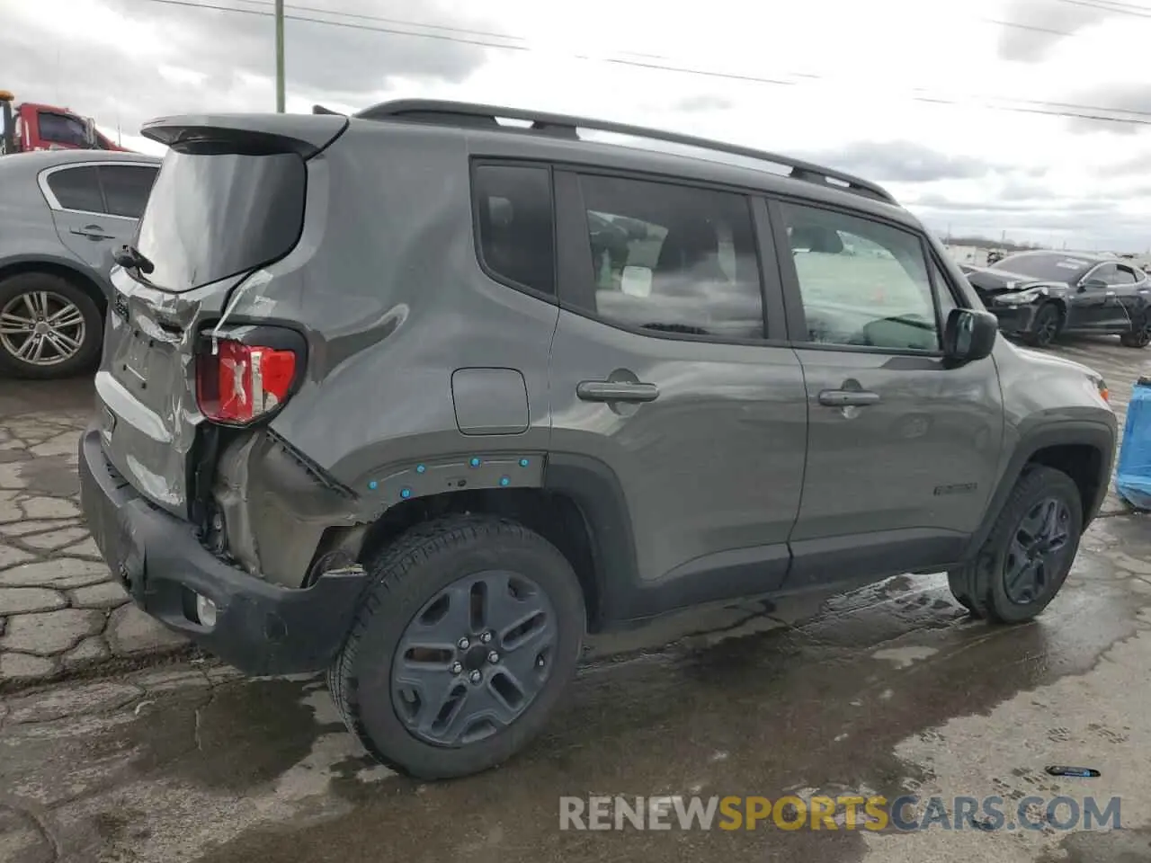 3 fotografías del automóvil dañado ZACNJDABXMPM30495 JEEP RENEGADE 2021