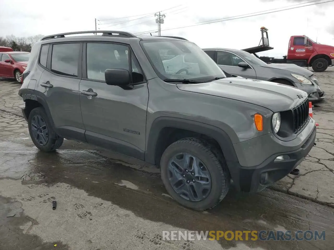4 fotografías del automóvil dañado ZACNJDABXMPM30495 JEEP RENEGADE 2021