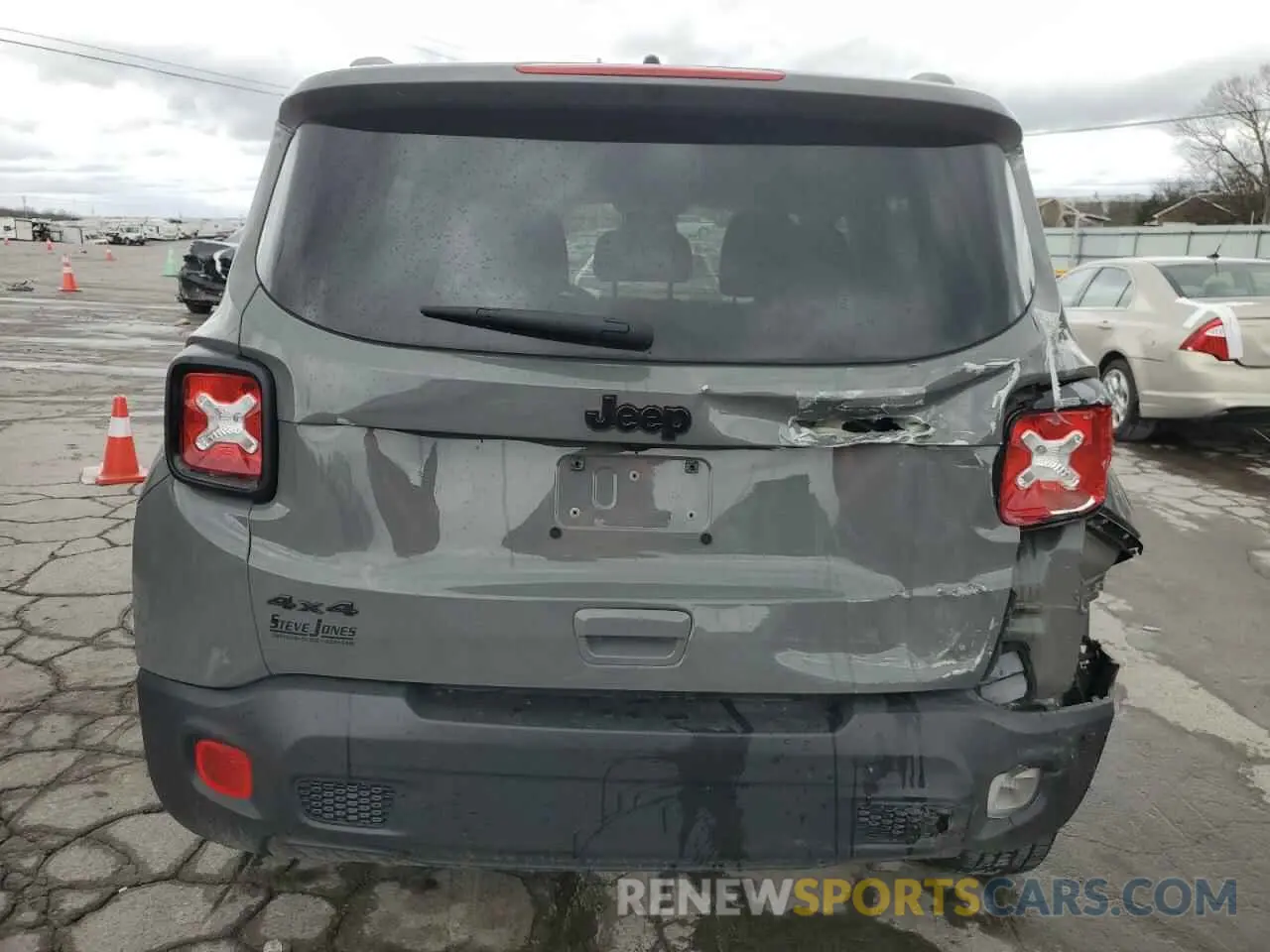 6 fotografías del automóvil dañado ZACNJDABXMPM30495 JEEP RENEGADE 2021
