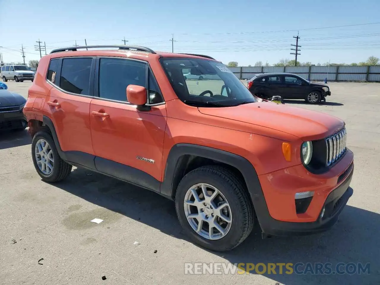 4 fotografías del automóvil dañado ZACNJDB10MPM49868 JEEP RENEGADE 2021