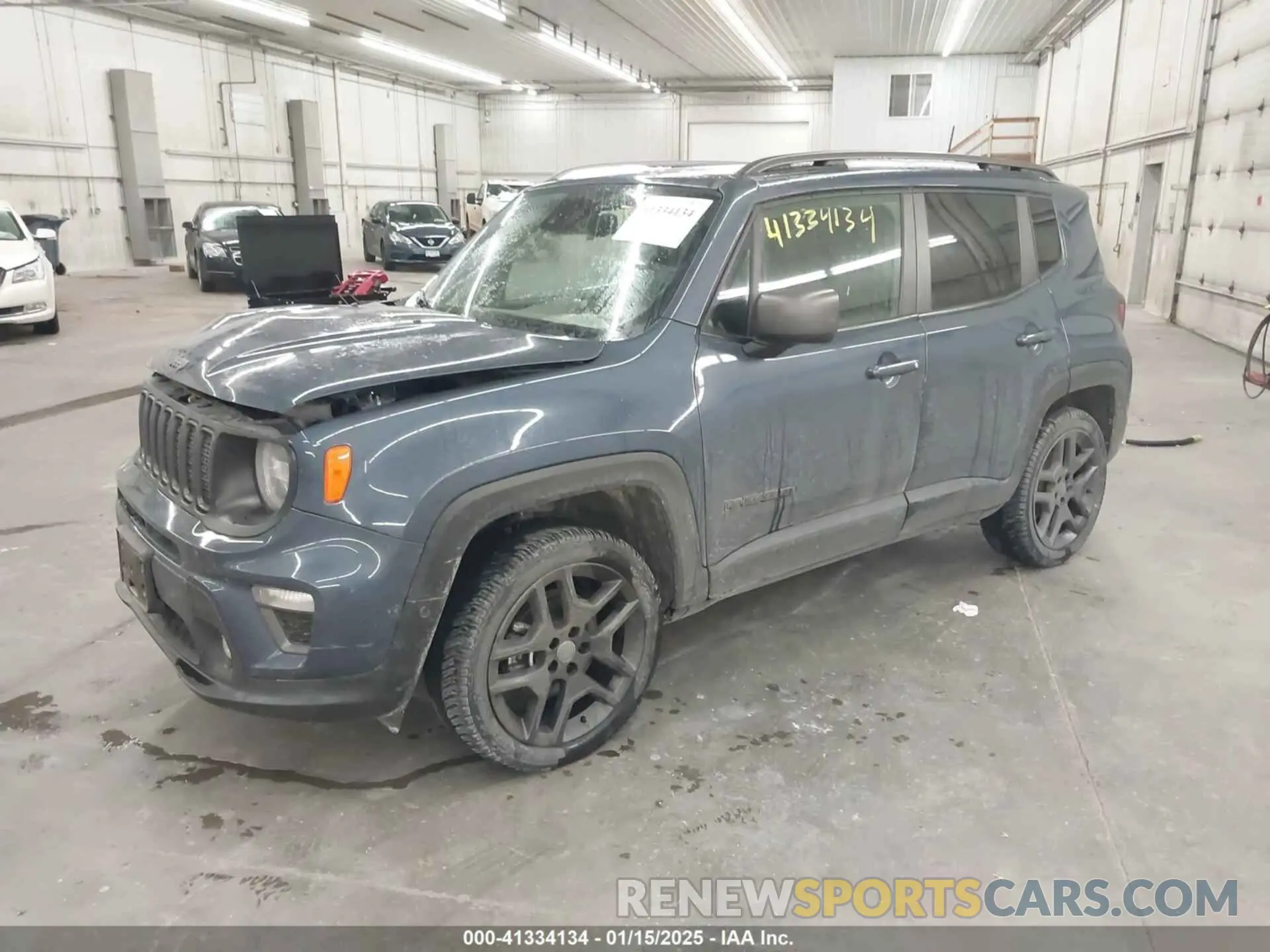 2 fotografías del automóvil dañado ZACNJDB15MPM73647 JEEP RENEGADE 2021