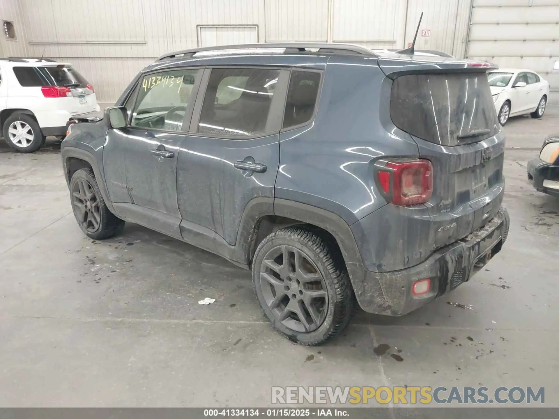 3 fotografías del automóvil dañado ZACNJDB15MPM73647 JEEP RENEGADE 2021