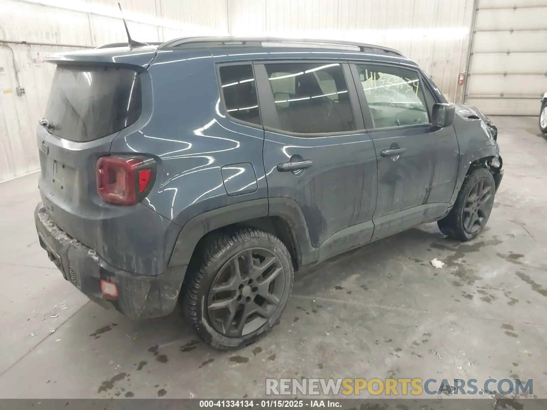 4 fotografías del automóvil dañado ZACNJDB15MPM73647 JEEP RENEGADE 2021