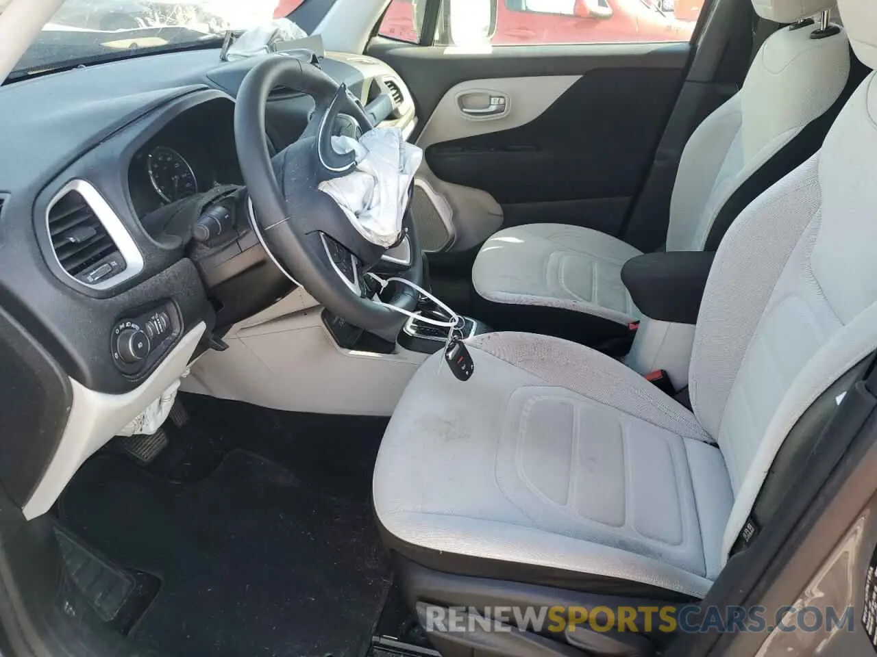 7 fotografías del automóvil dañado ZACNJDB17MPN32651 JEEP RENEGADE 2021