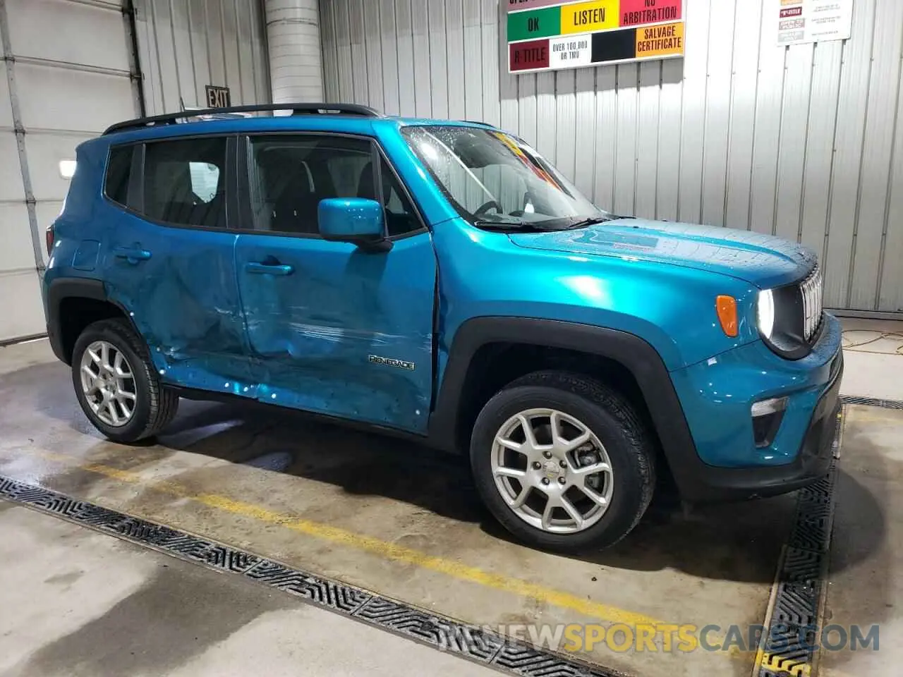 4 fotografías del automóvil dañado ZACNJDB1XMPN33454 JEEP RENEGADE 2021