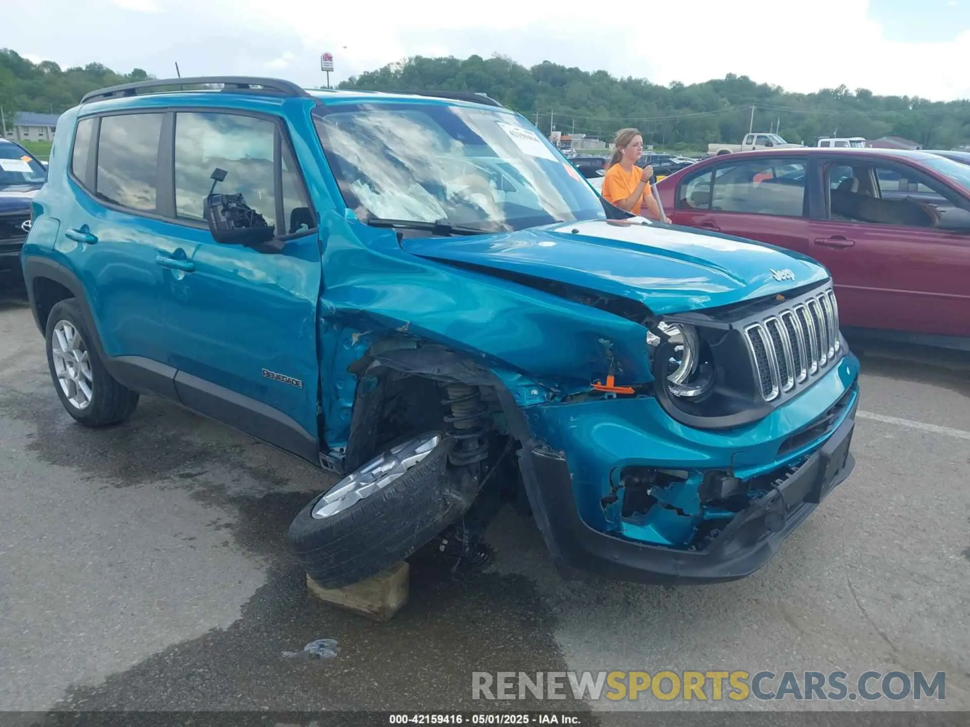 1 fotografías del automóvil dañado ZACNJDBB0MPM39978 JEEP RENEGADE 2021