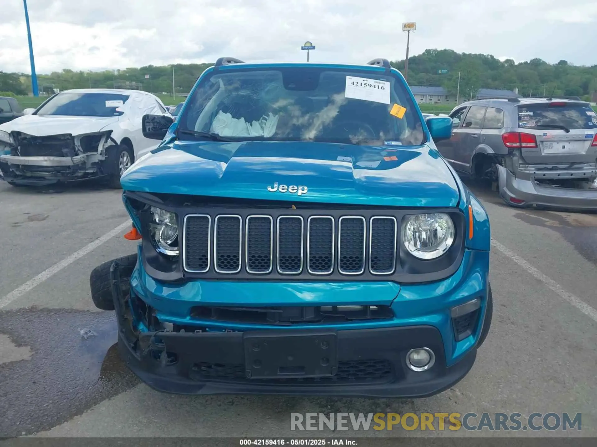 12 fotografías del automóvil dañado ZACNJDBB0MPM39978 JEEP RENEGADE 2021