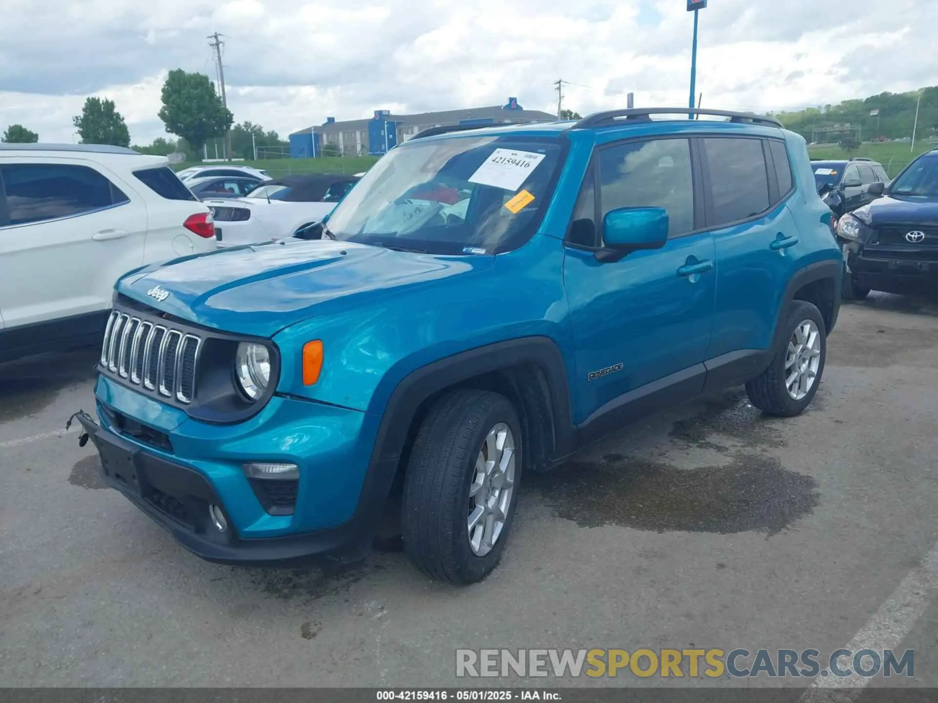 2 fotografías del automóvil dañado ZACNJDBB0MPM39978 JEEP RENEGADE 2021