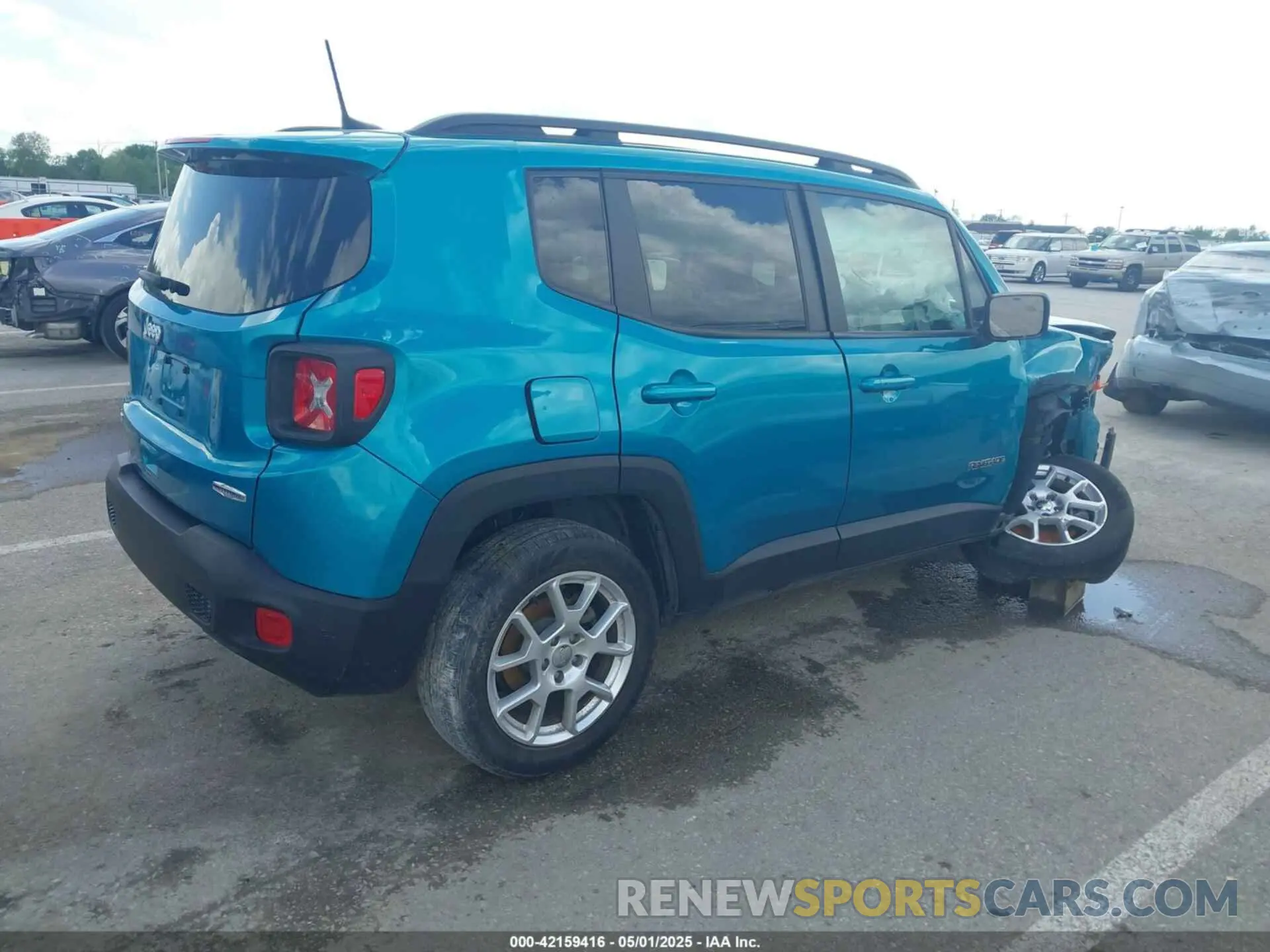4 fotografías del automóvil dañado ZACNJDBB0MPM39978 JEEP RENEGADE 2021