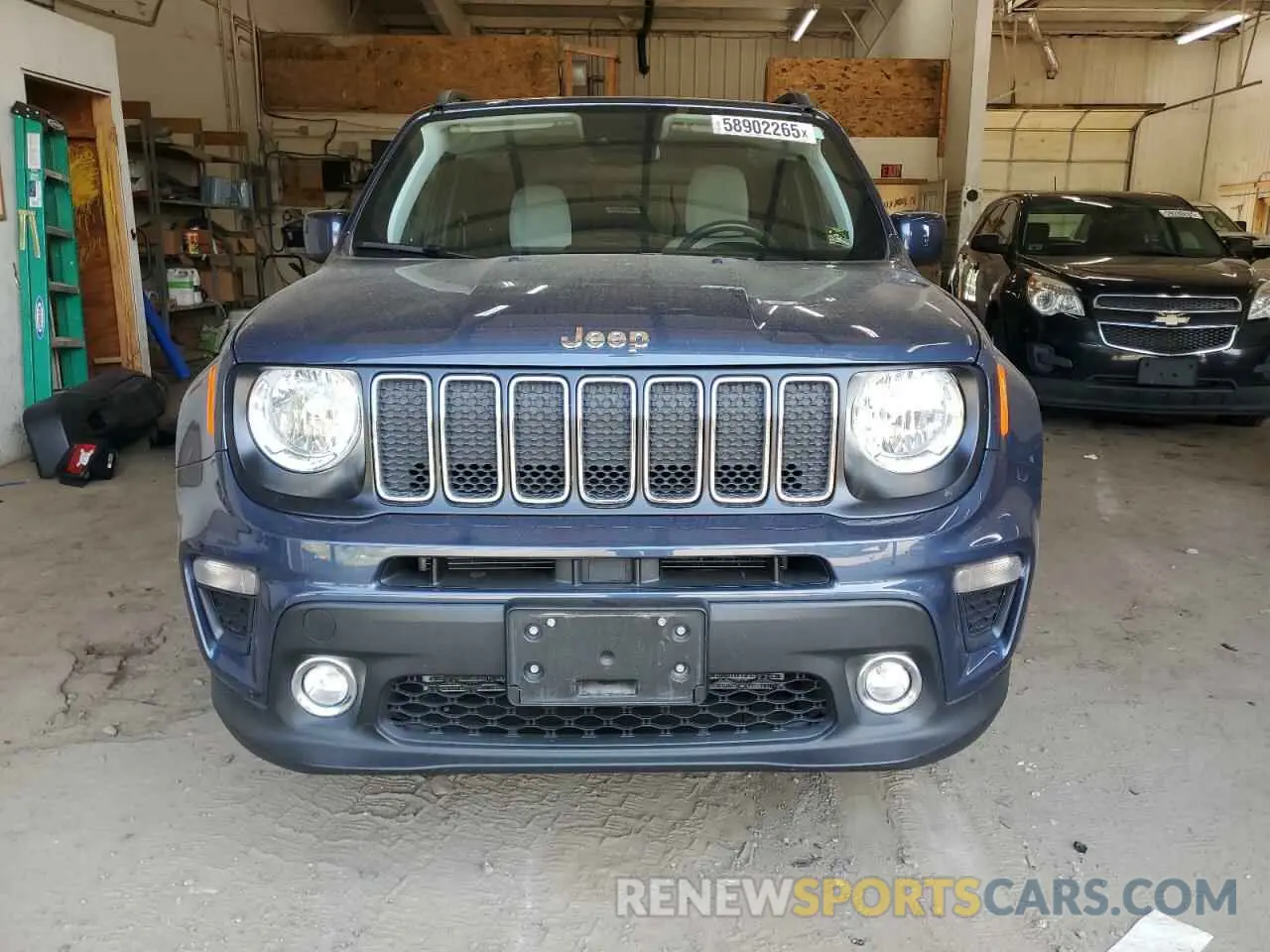 5 fotografías del automóvil dañado ZACNJDBB0MPM45036 JEEP RENEGADE 2021