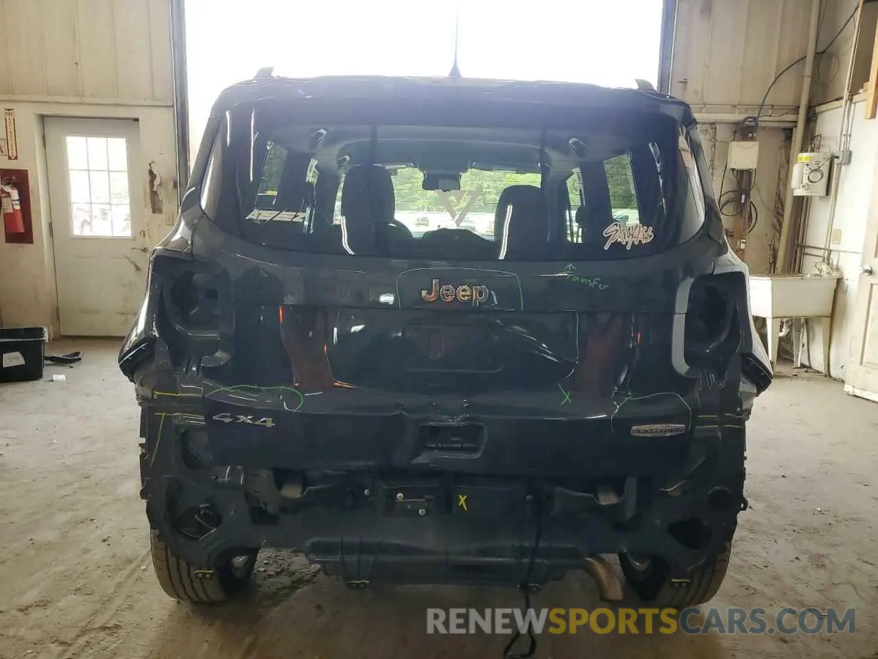 6 fotografías del automóvil dañado ZACNJDBB0MPM45036 JEEP RENEGADE 2021