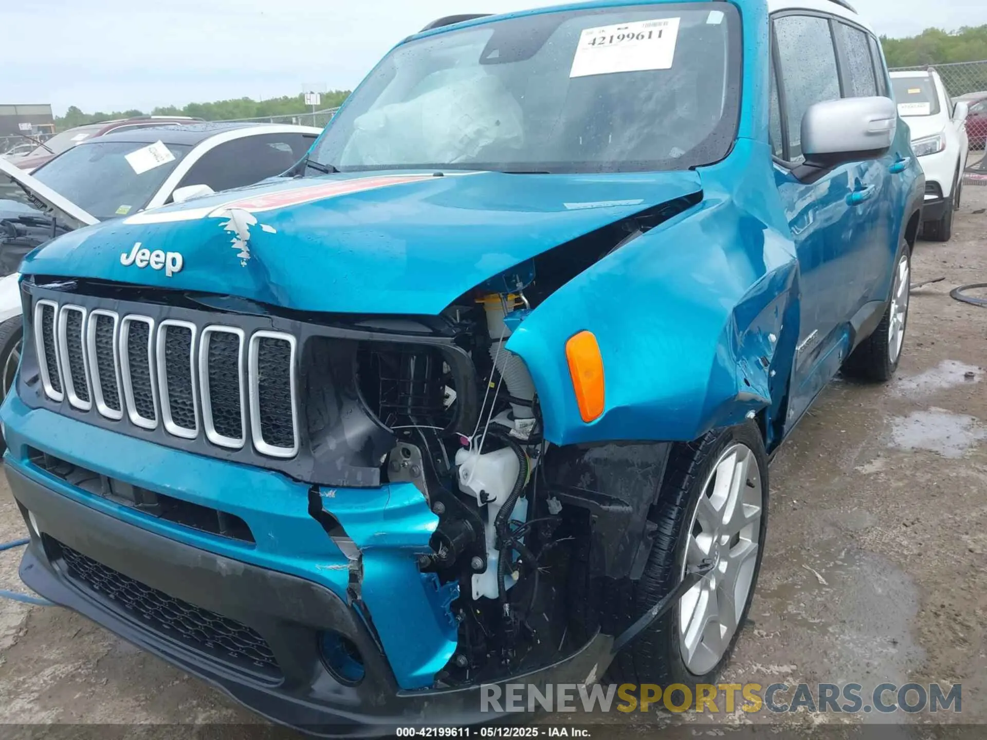 6 fotografías del automóvil dañado ZACNJDBB0MPM92423 JEEP RENEGADE 2021