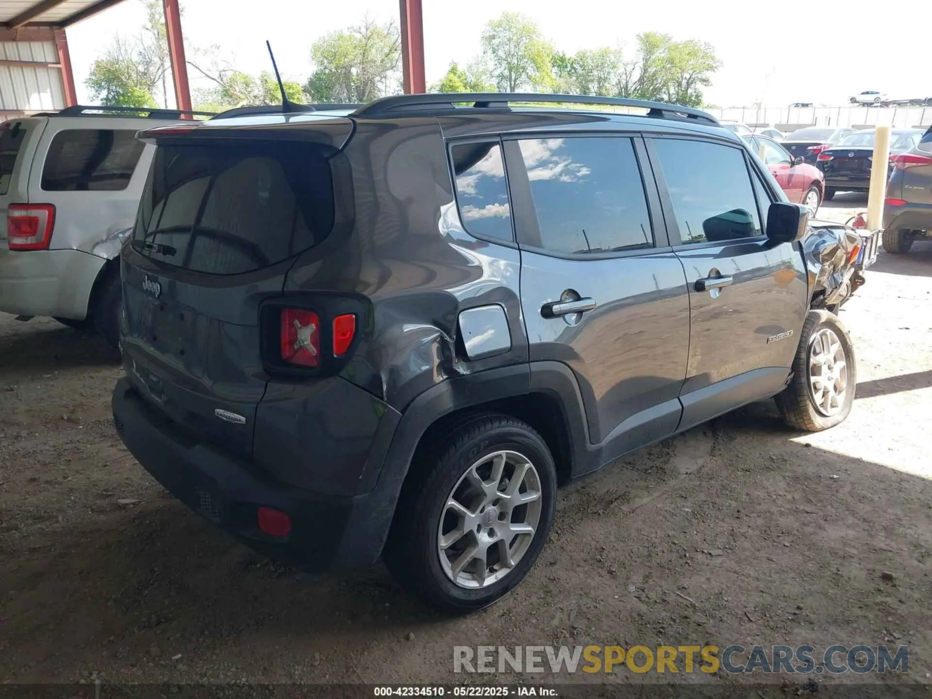 4 fotografías del automóvil dañado ZACNJDBB0MPN08135 JEEP RENEGADE 2021