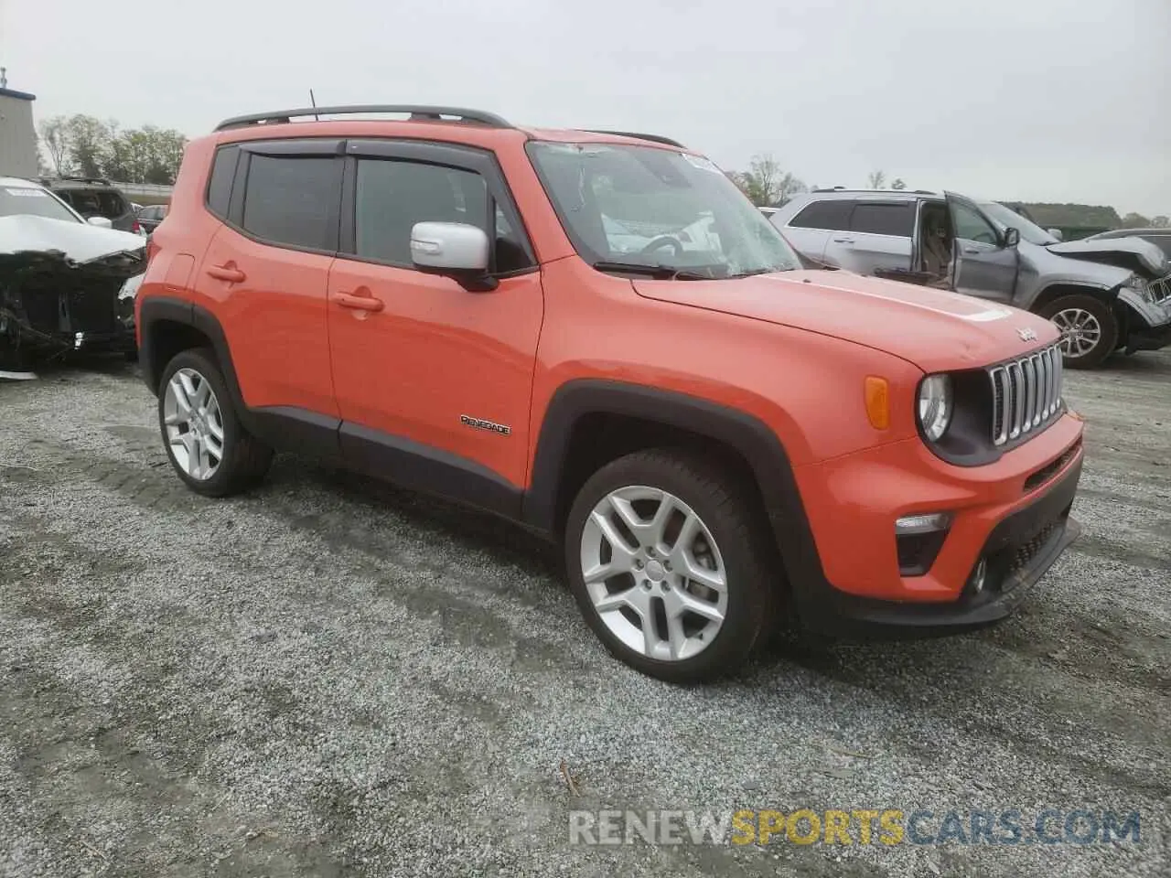 4 fotografías del automóvil dañado ZACNJDBB2MPM47113 JEEP RENEGADE 2021