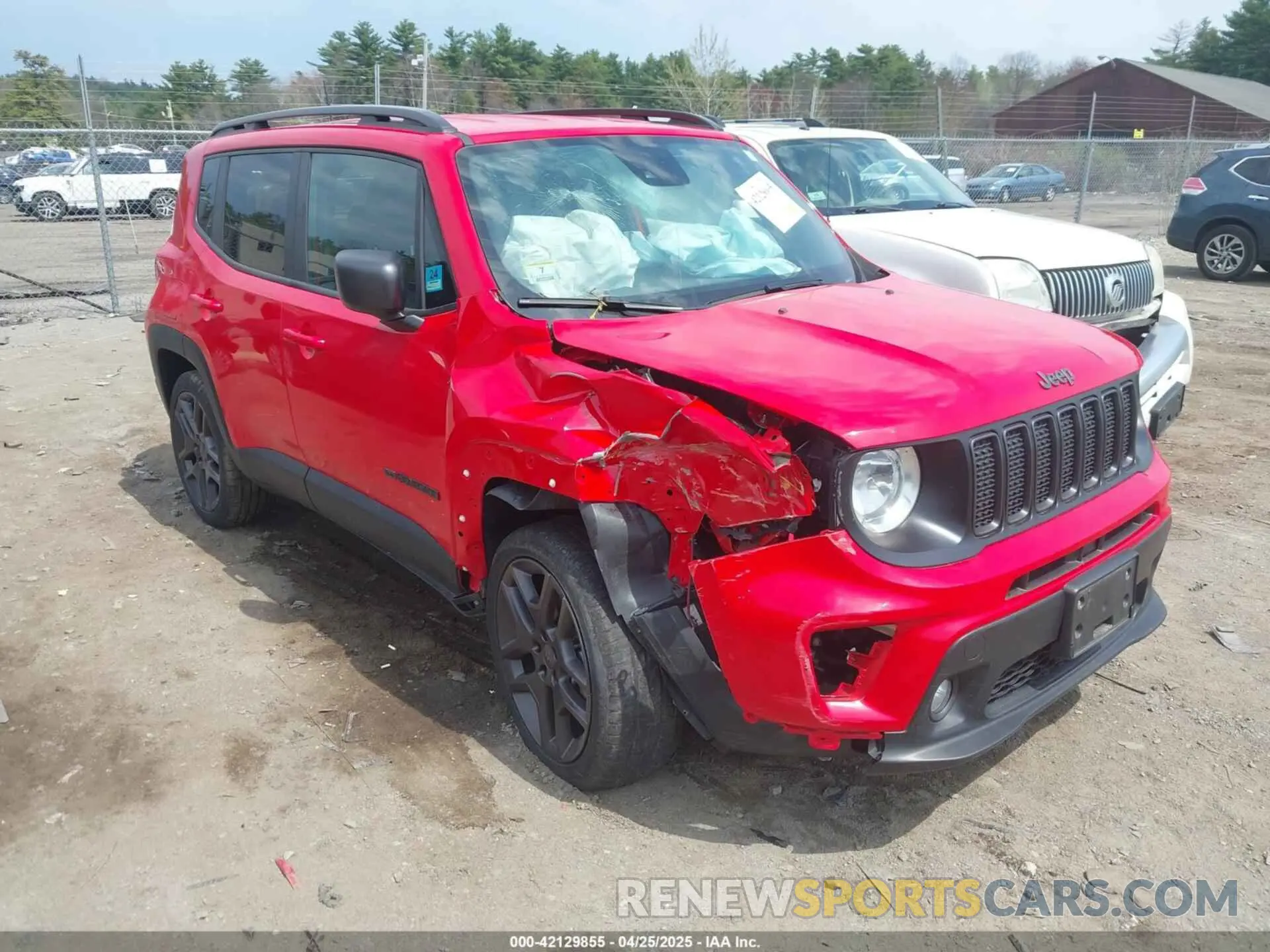 1 fotografías del automóvil dañado ZACNJDBB2MPM77874 JEEP RENEGADE 2021