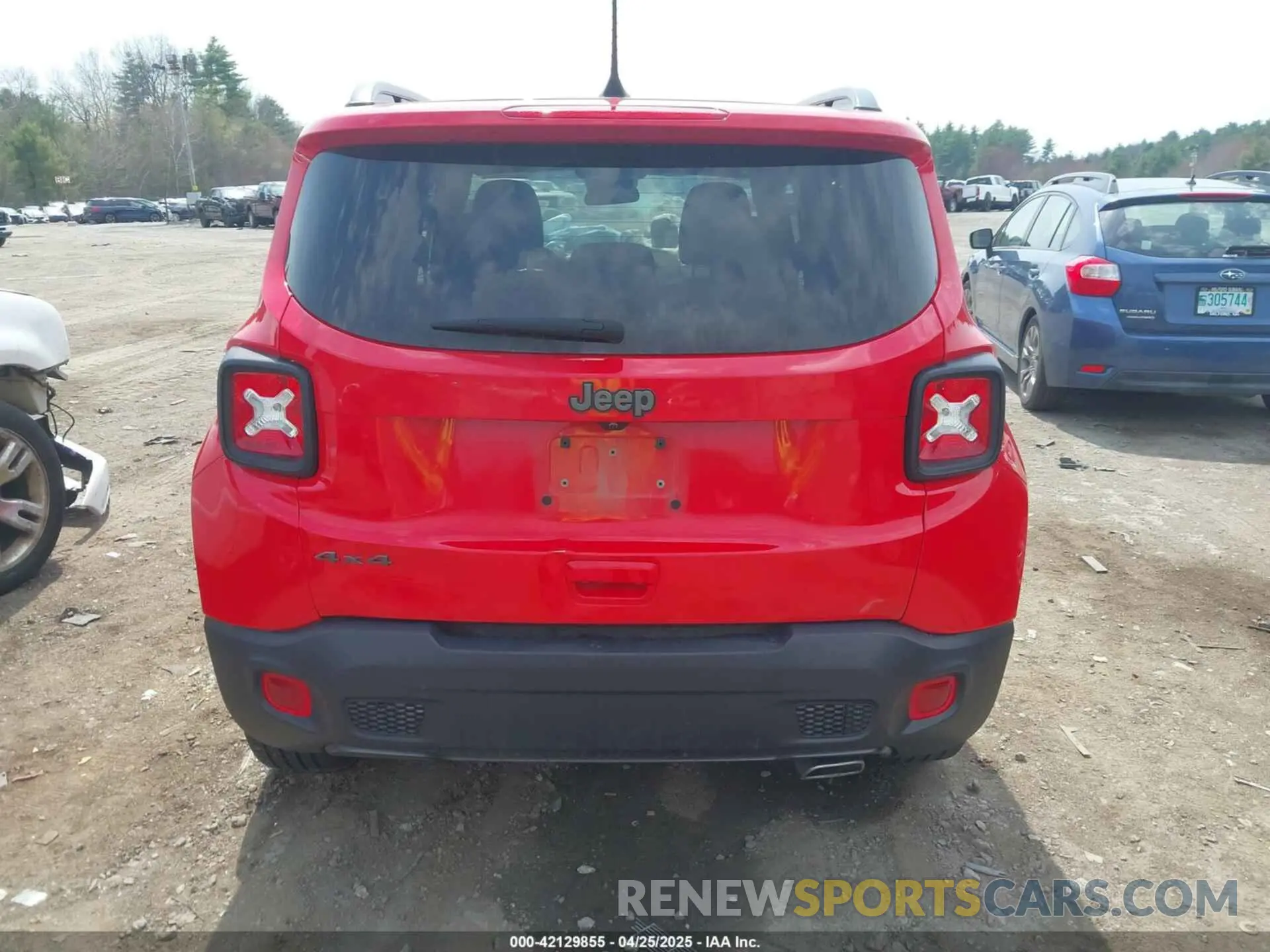16 fotografías del automóvil dañado ZACNJDBB2MPM77874 JEEP RENEGADE 2021