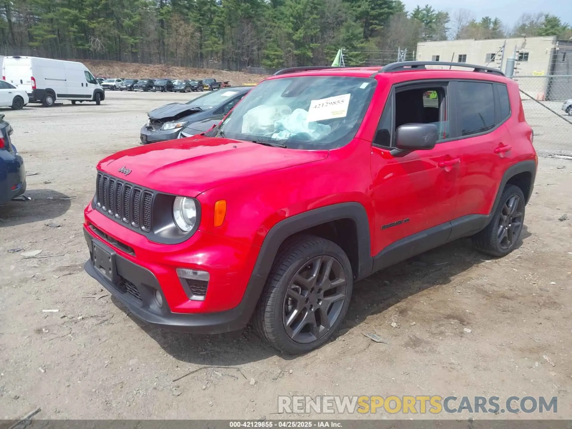 2 fotografías del automóvil dañado ZACNJDBB2MPM77874 JEEP RENEGADE 2021
