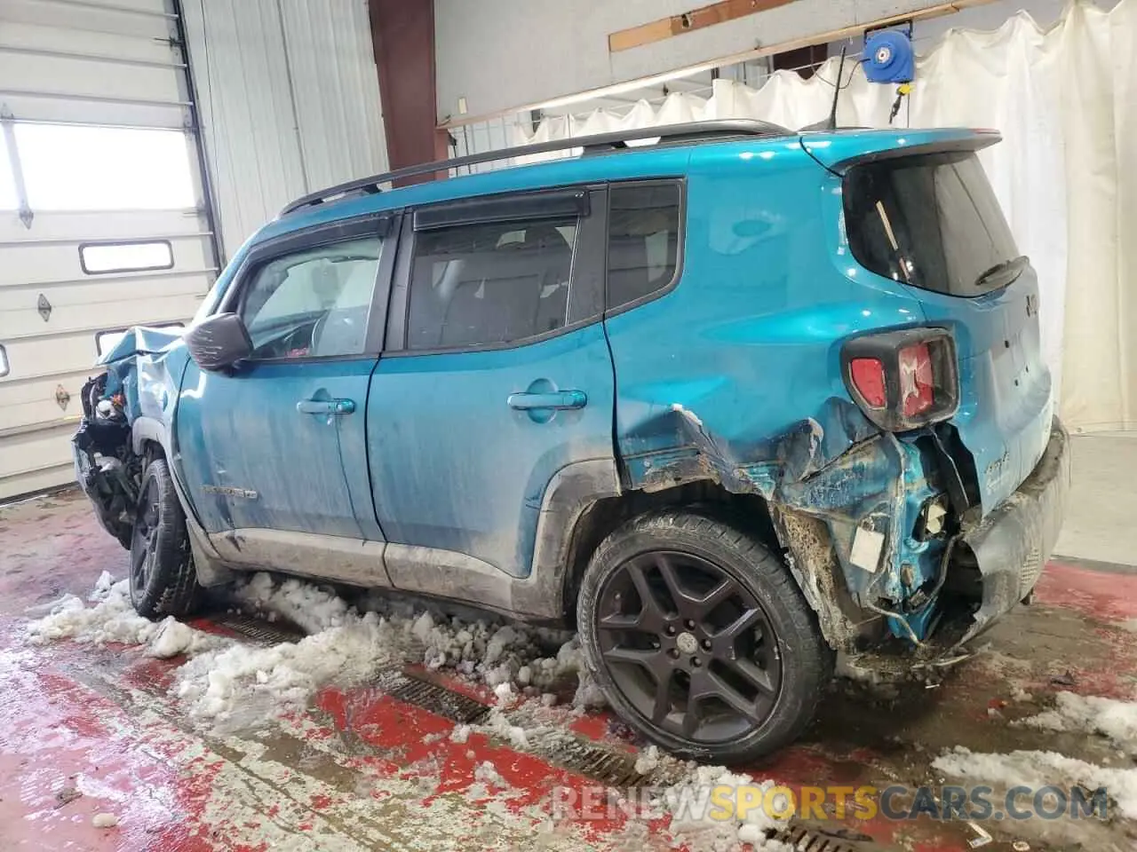 2 fotografías del automóvil dañado ZACNJDBB2MPN14695 JEEP RENEGADE 2021