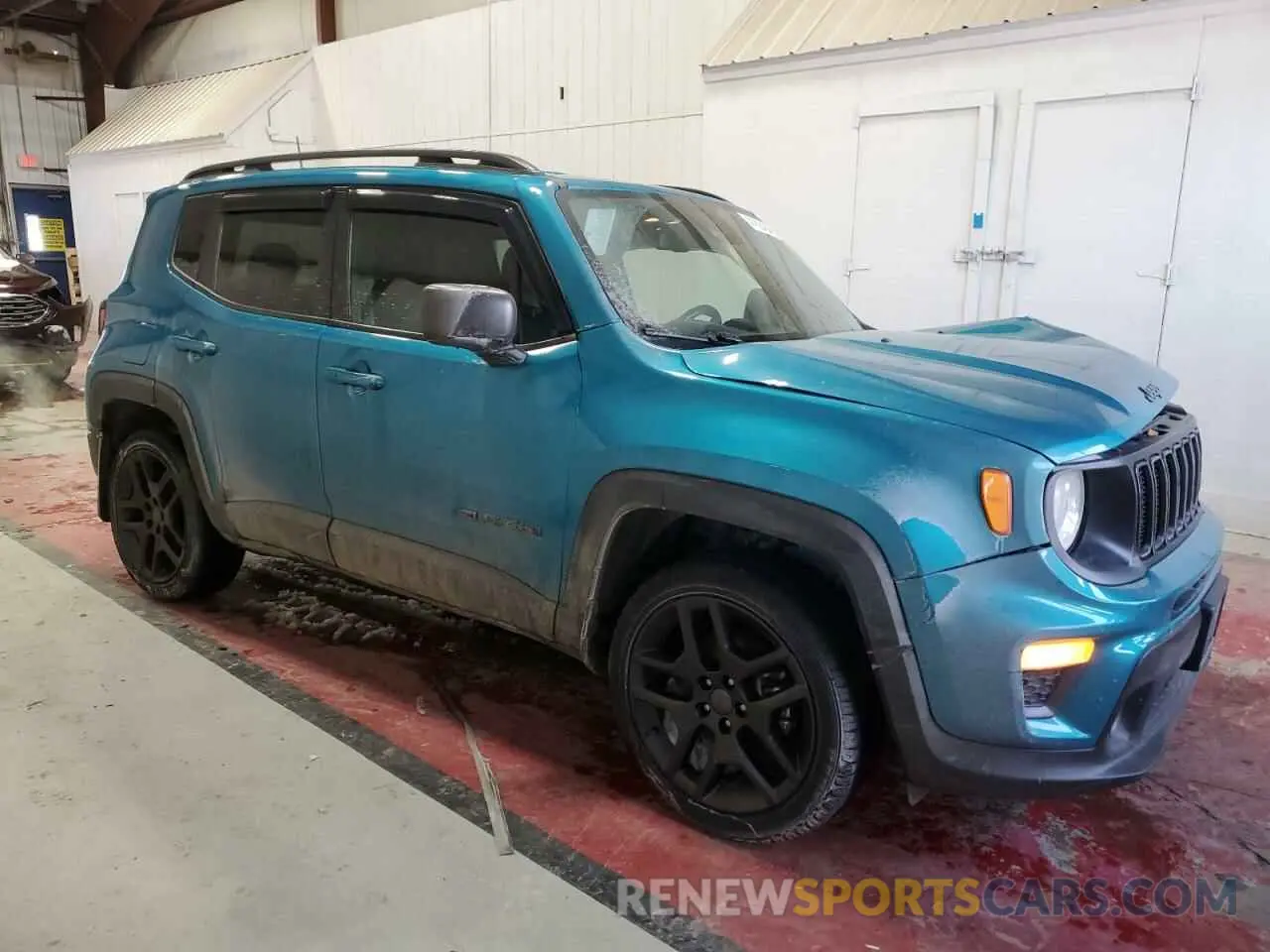4 fotografías del automóvil dañado ZACNJDBB2MPN14695 JEEP RENEGADE 2021