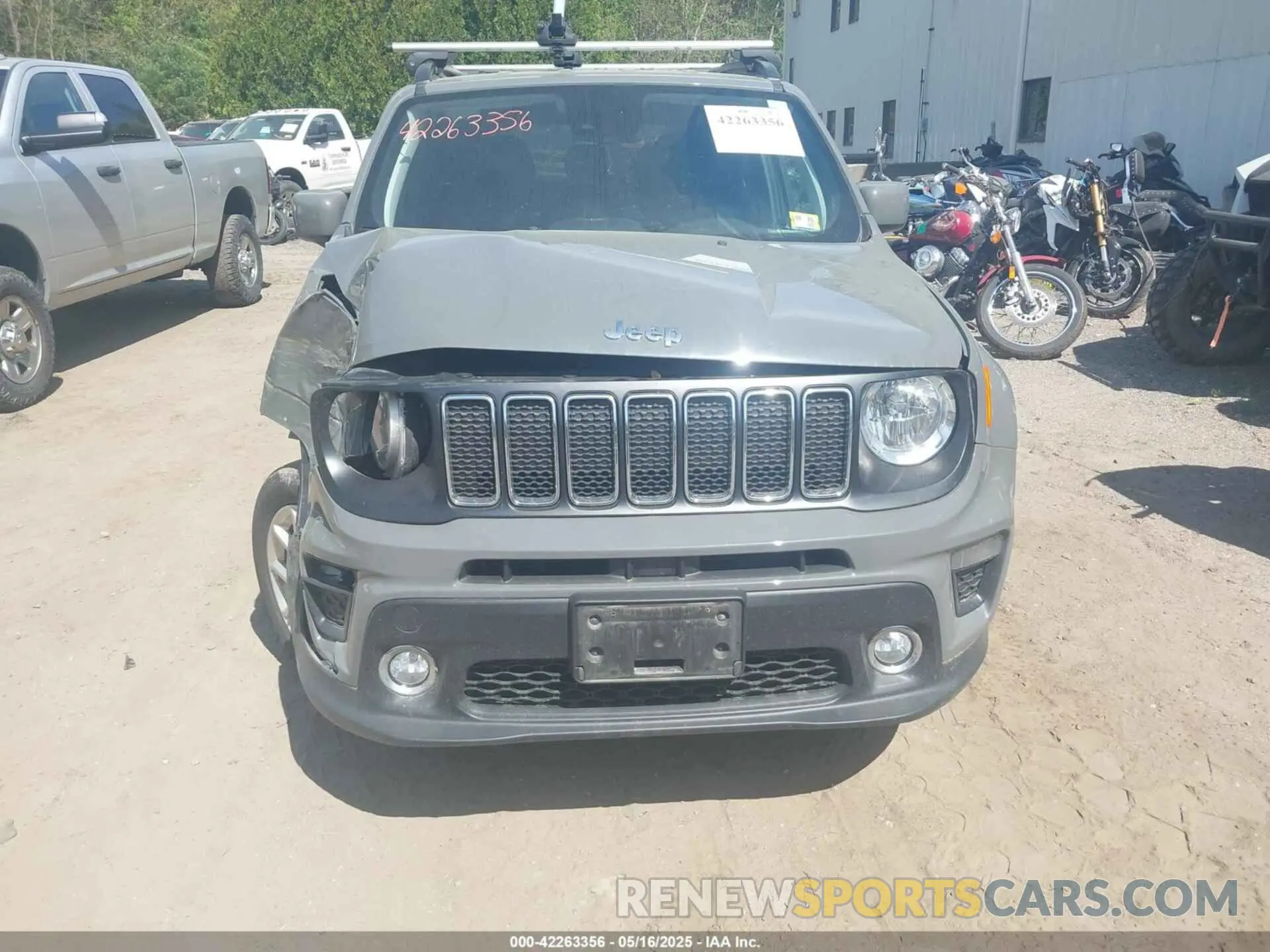13 fotografías del automóvil dañado ZACNJDBB2MPN31688 JEEP RENEGADE 2021