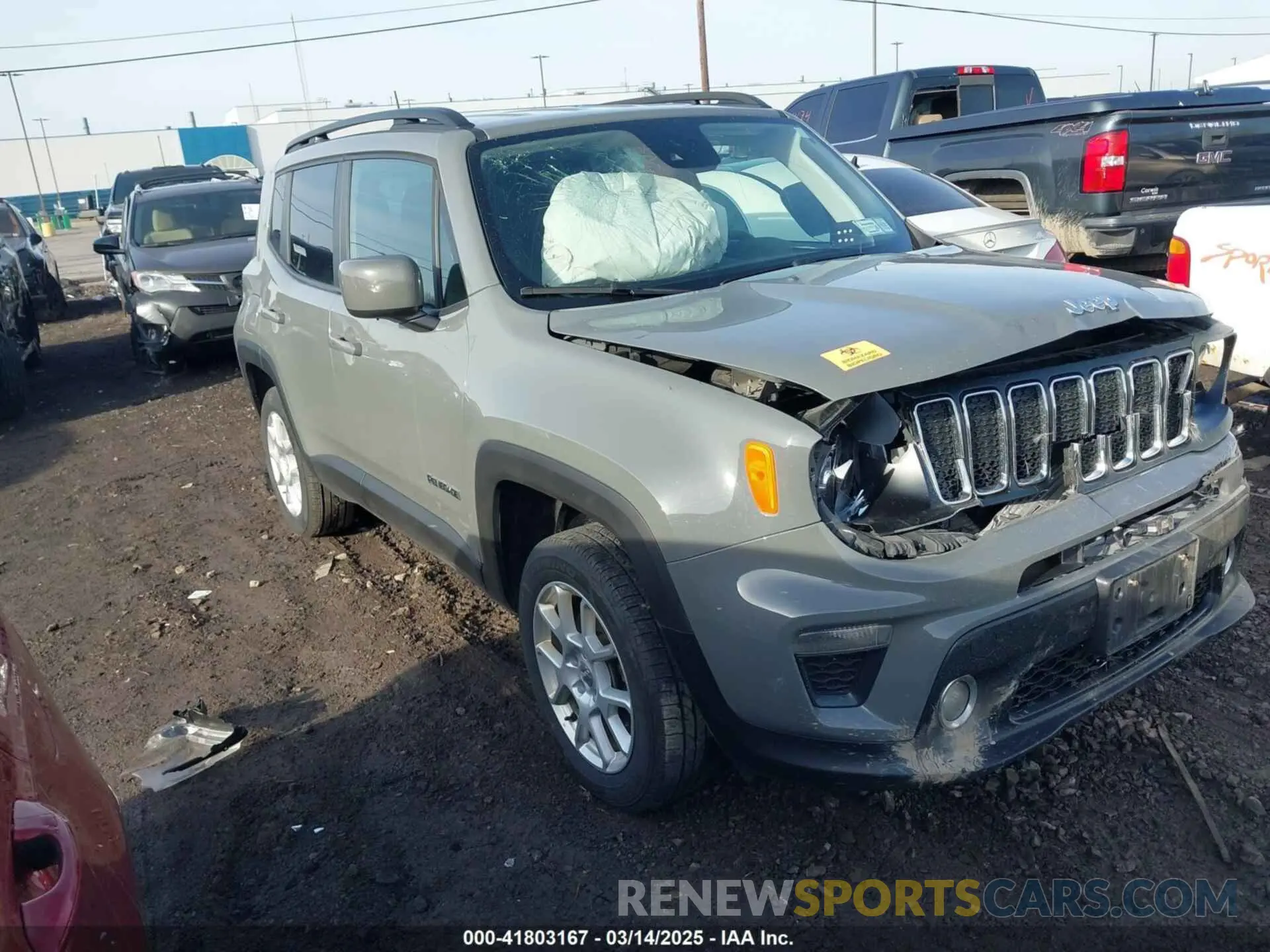 1 fotografías del automóvil dañado ZACNJDBB3MPN22076 JEEP RENEGADE 2021