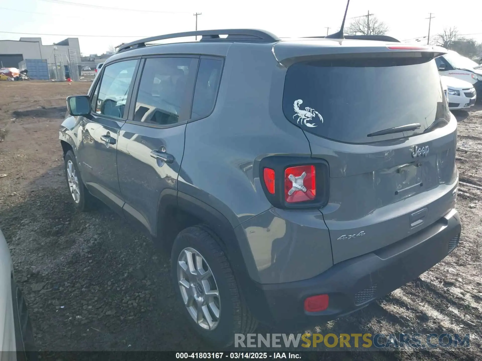3 fotografías del automóvil dañado ZACNJDBB3MPN22076 JEEP RENEGADE 2021