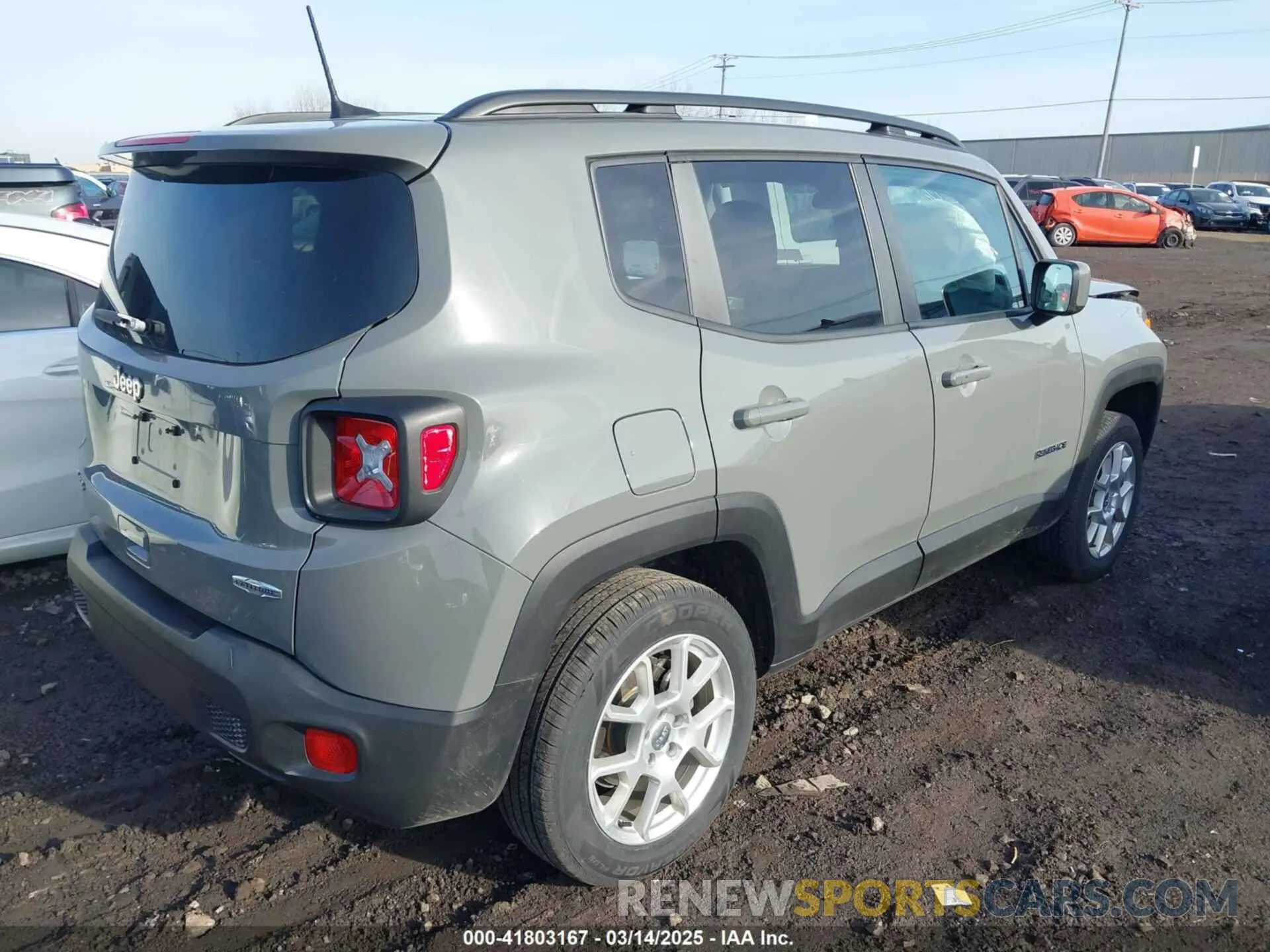 4 fotografías del automóvil dañado ZACNJDBB3MPN22076 JEEP RENEGADE 2021