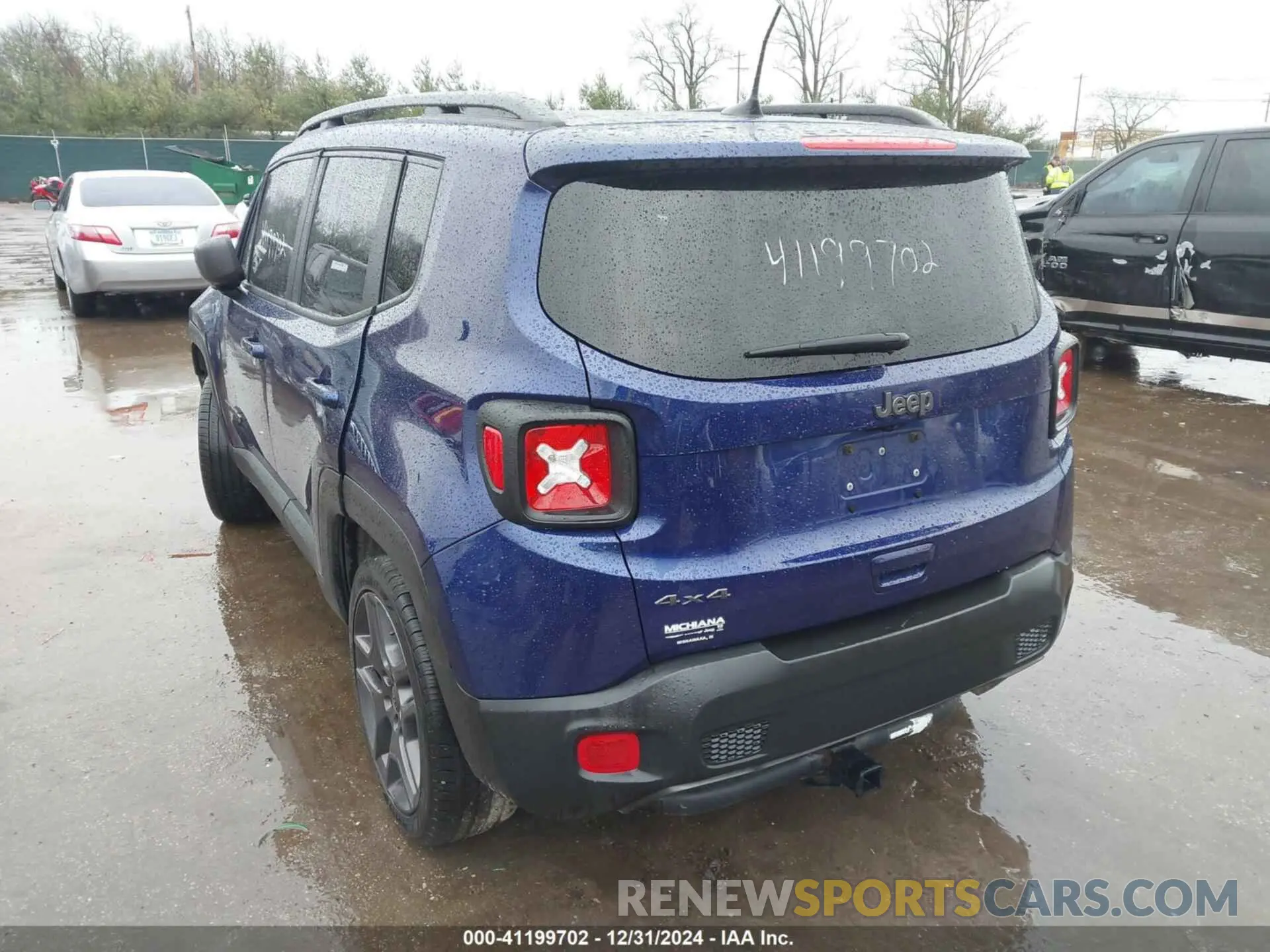 3 fotografías del automóvil dañado ZACNJDBB4MPM54242 JEEP RENEGADE 2021