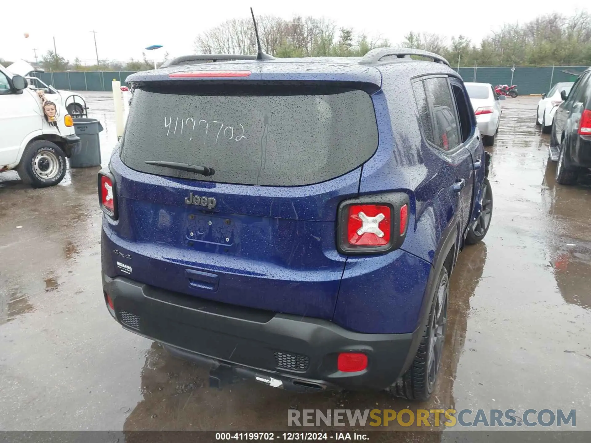 4 fotografías del automóvil dañado ZACNJDBB4MPM54242 JEEP RENEGADE 2021