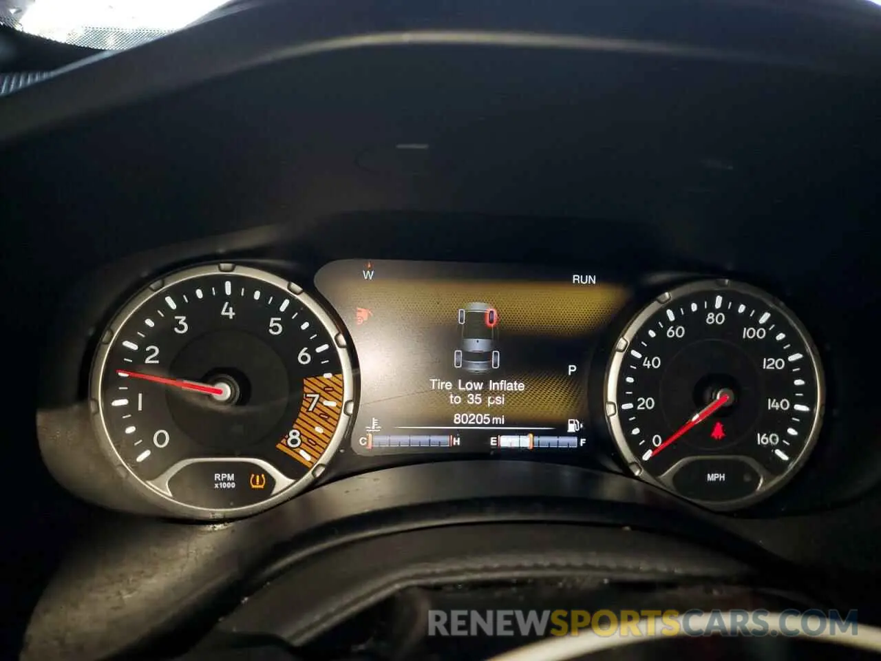9 fotografías del automóvil dañado ZACNJDBB5MPM20018 JEEP RENEGADE 2021