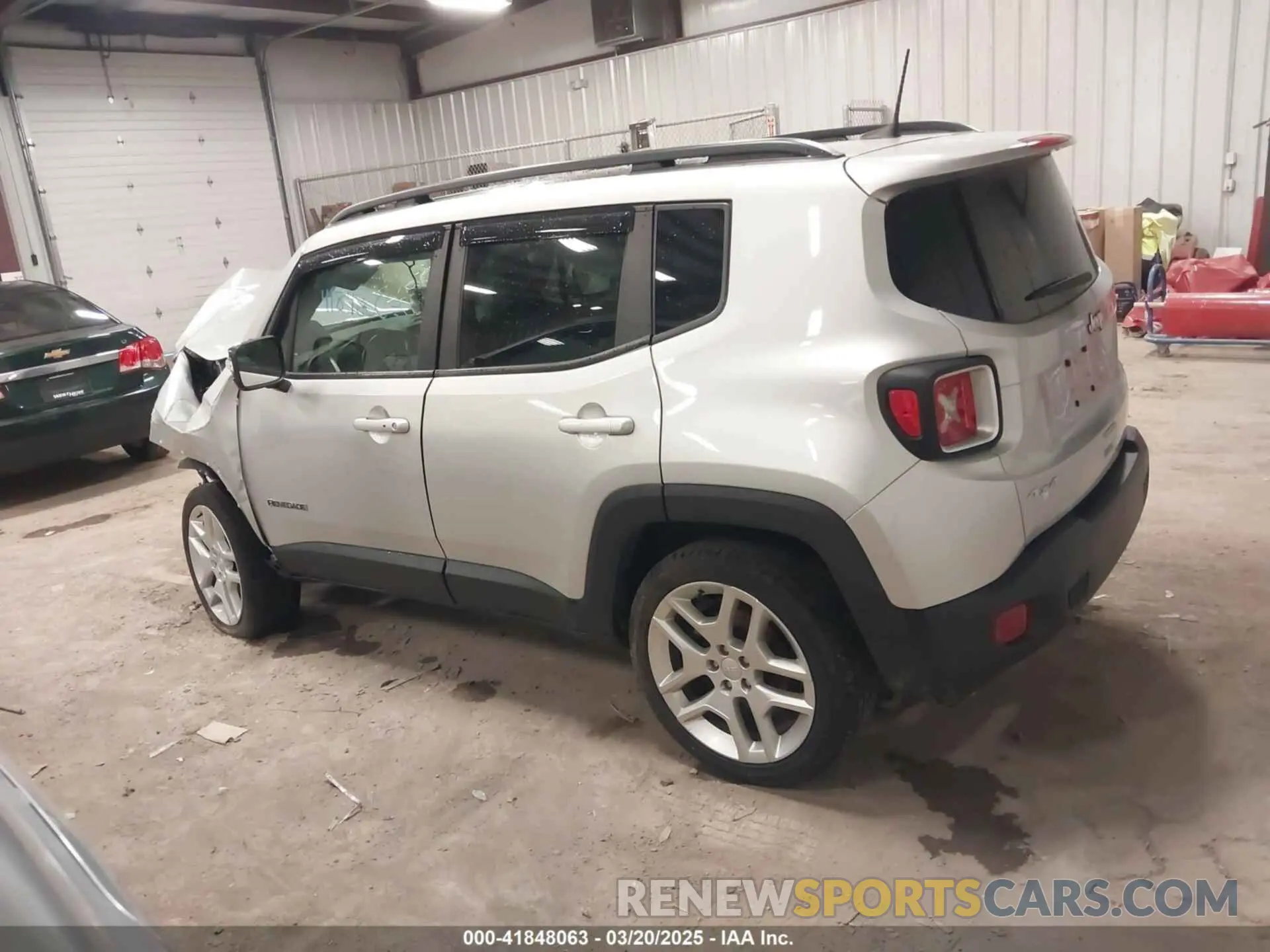 14 fotografías del automóvil dañado ZACNJDBB5MPM77688 JEEP RENEGADE 2021