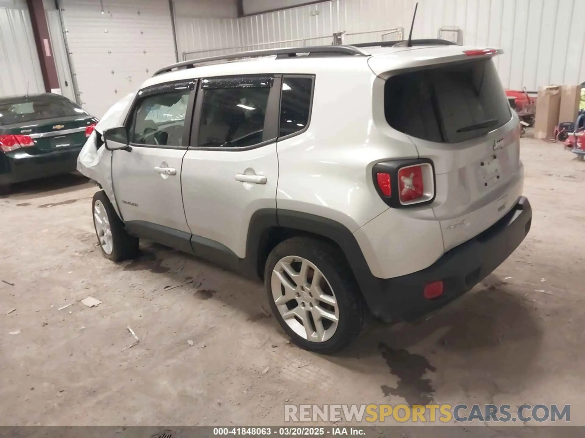 3 fotografías del automóvil dañado ZACNJDBB5MPM77688 JEEP RENEGADE 2021