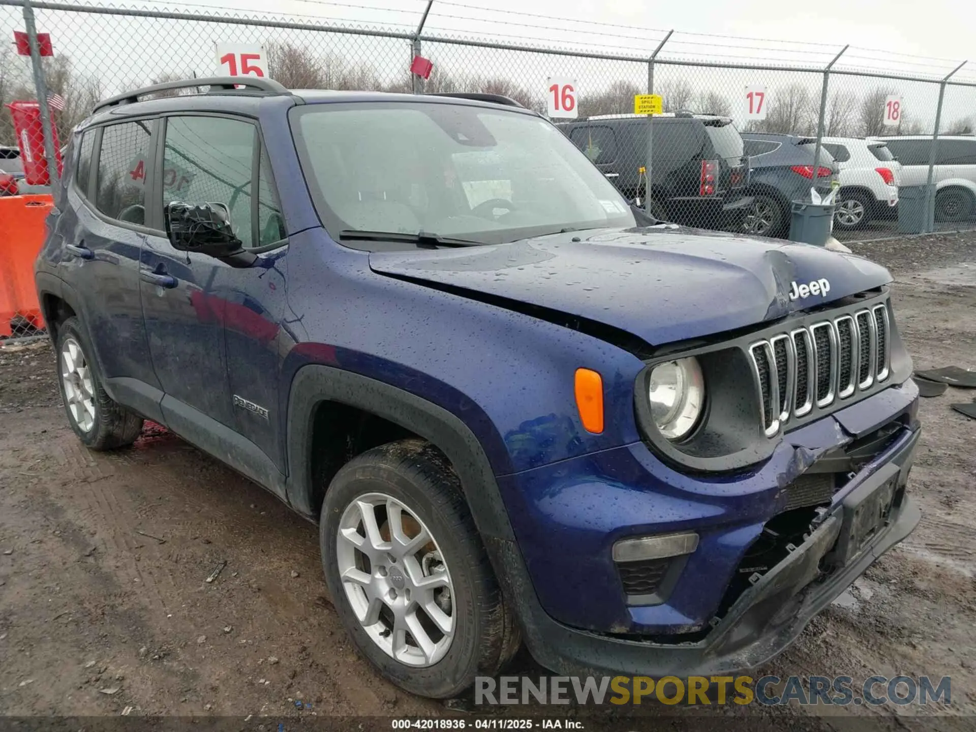 1 fotografías del automóvil dañado ZACNJDBB5MPN32608 JEEP RENEGADE 2021